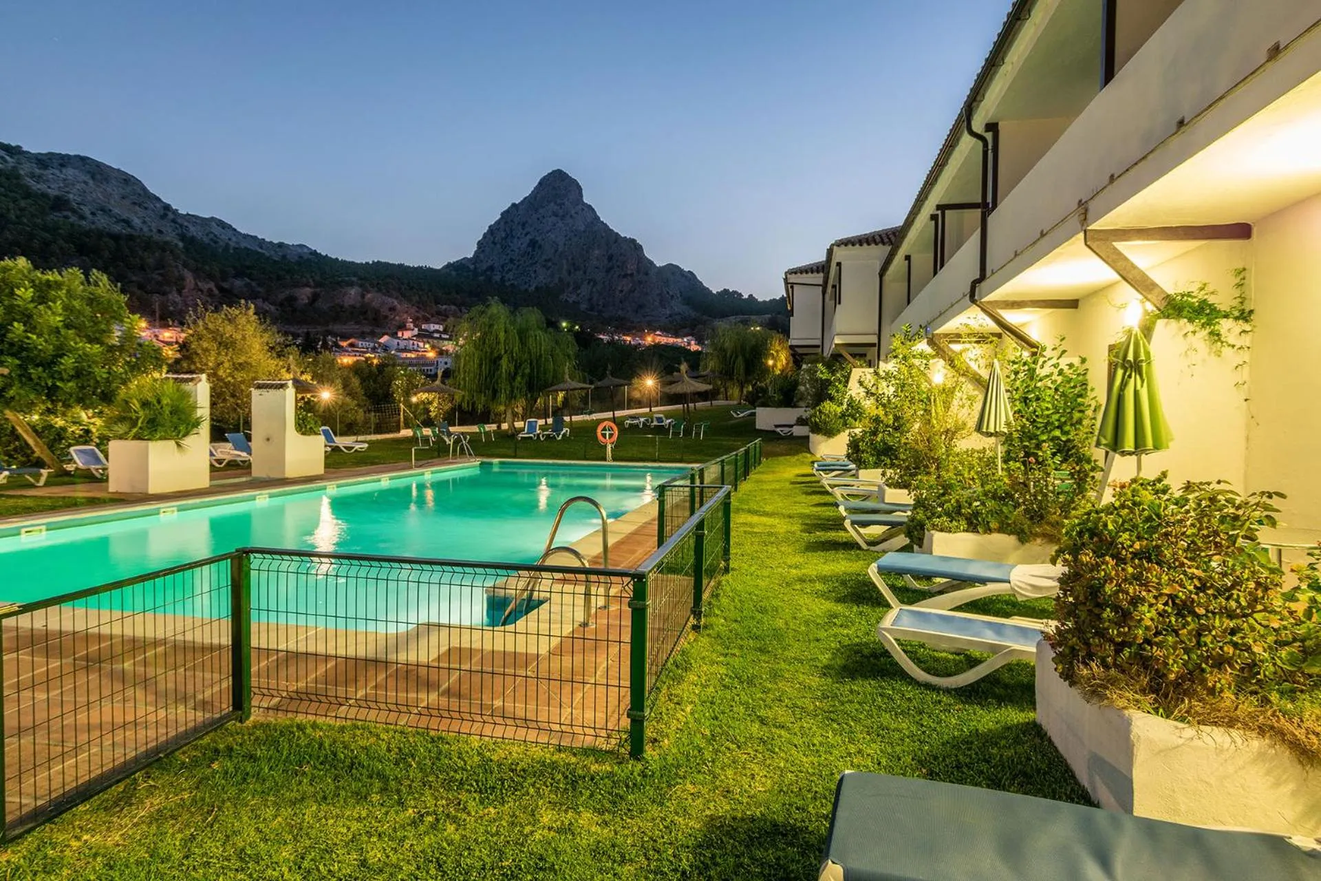 Pool view in Villa Turística de Grazalema