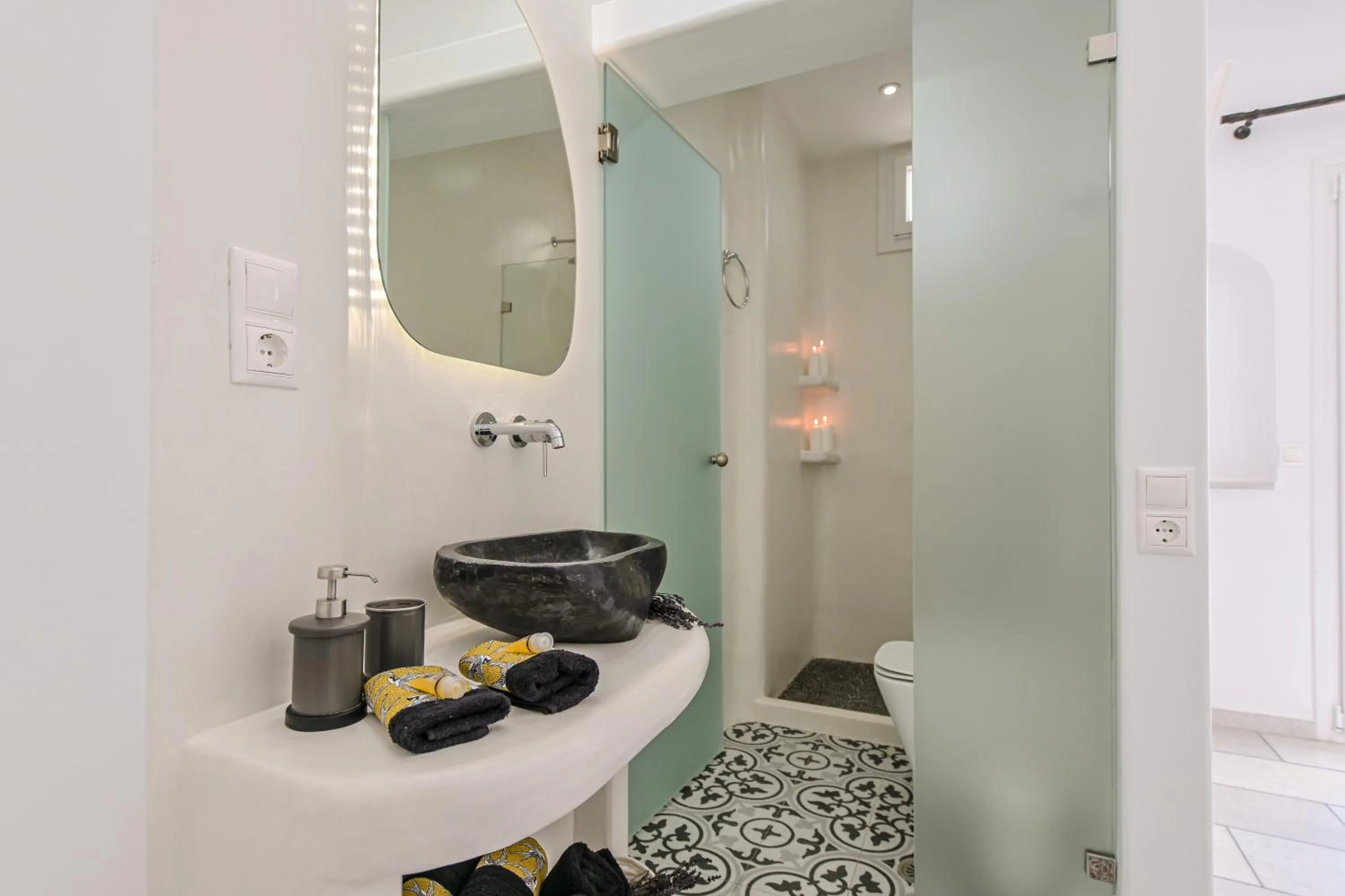 Bathroom in Naxos Dream Oniro Studios - Adults Only
