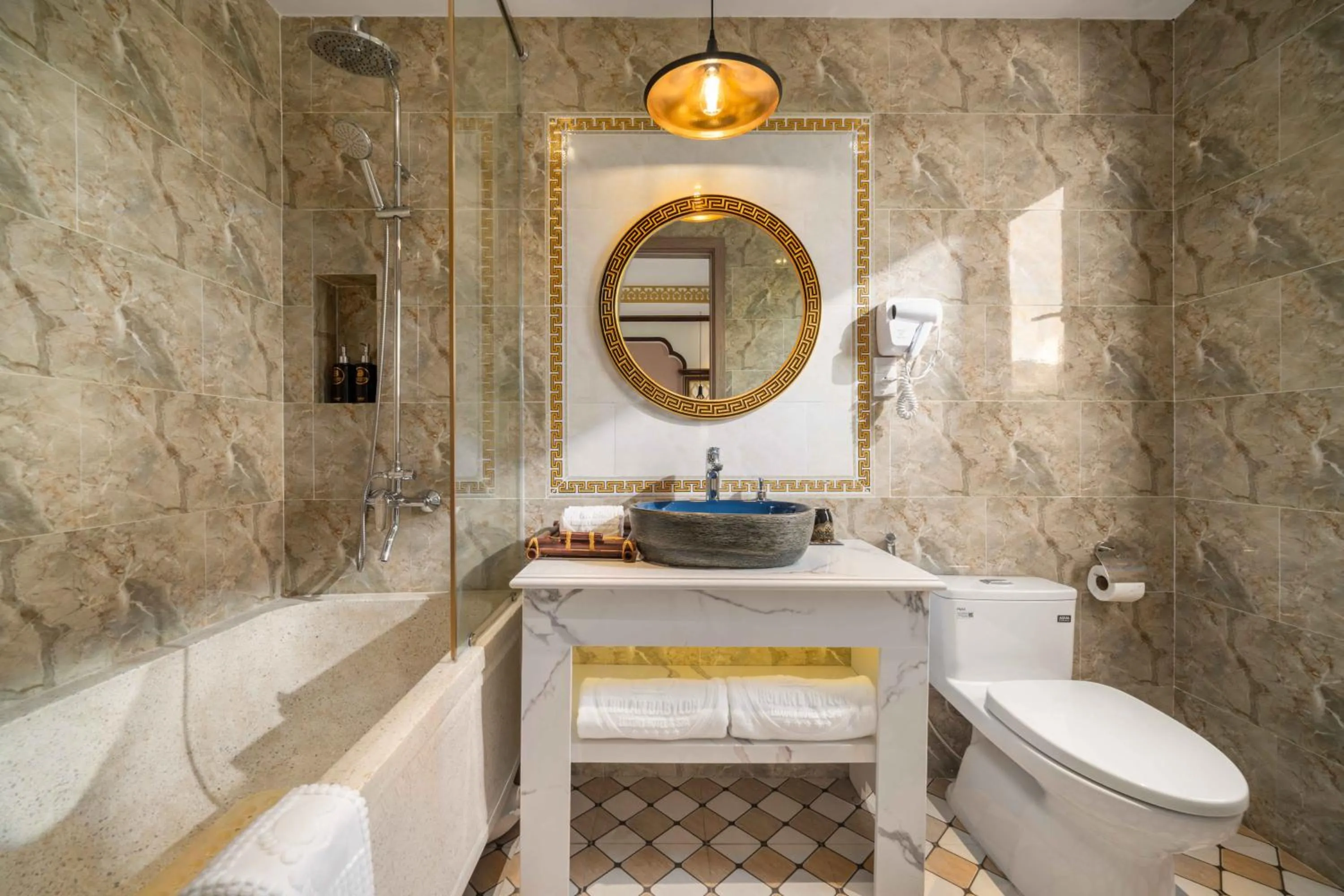 Shower in Soleil by Soluna - A Charming Touch of Hoi An Heritage - formerly Hoi An Babylon Luxury Hotel