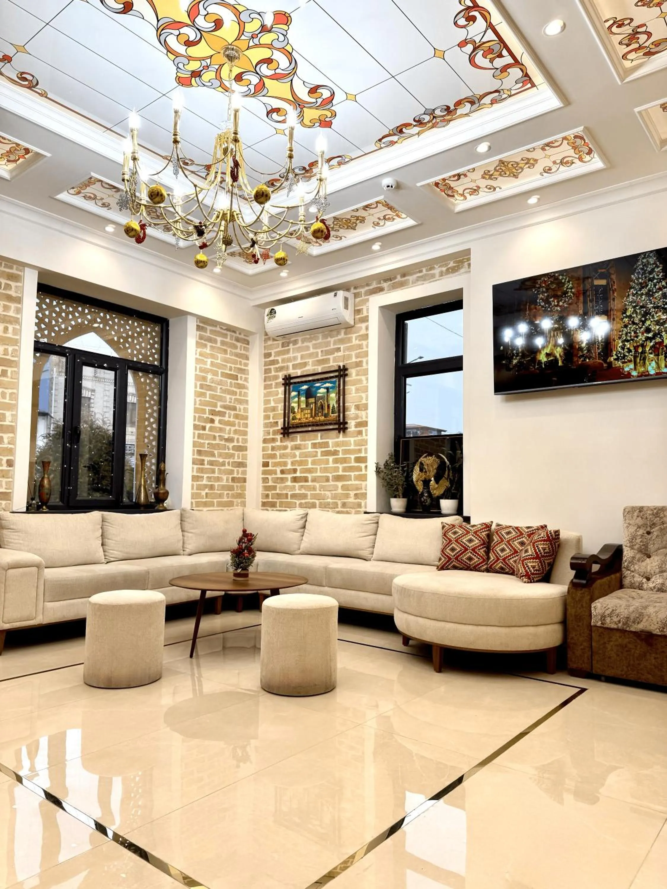 Seating area in Shahristan Art Boutique Hotel