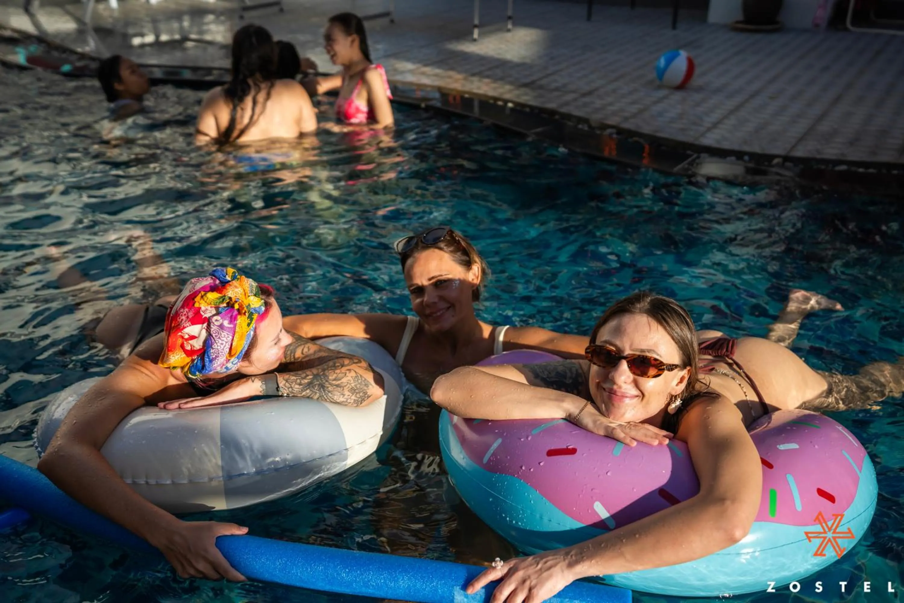 Swimming pool in Zostel Phuket