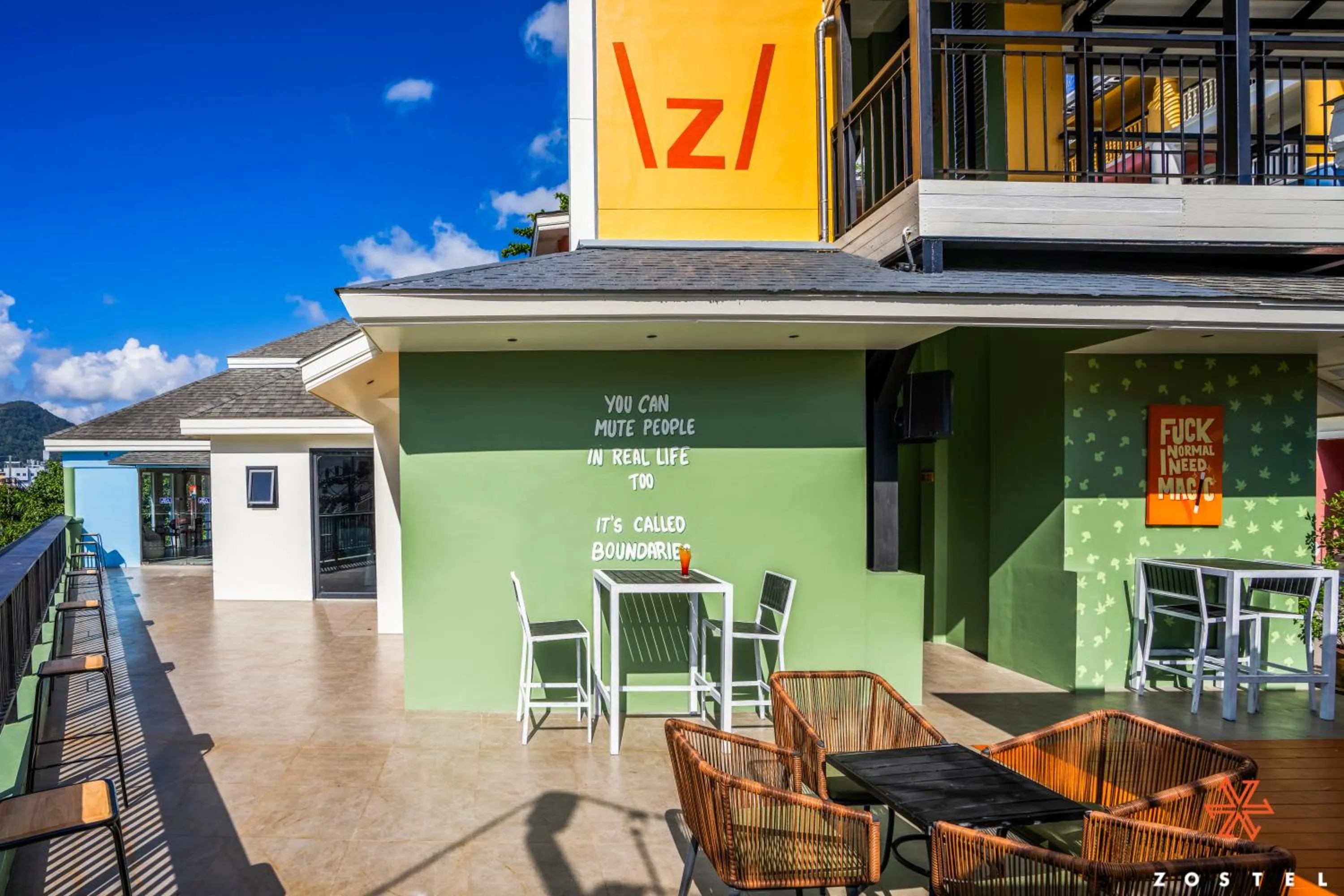 Lounge or bar in Zostel Phuket