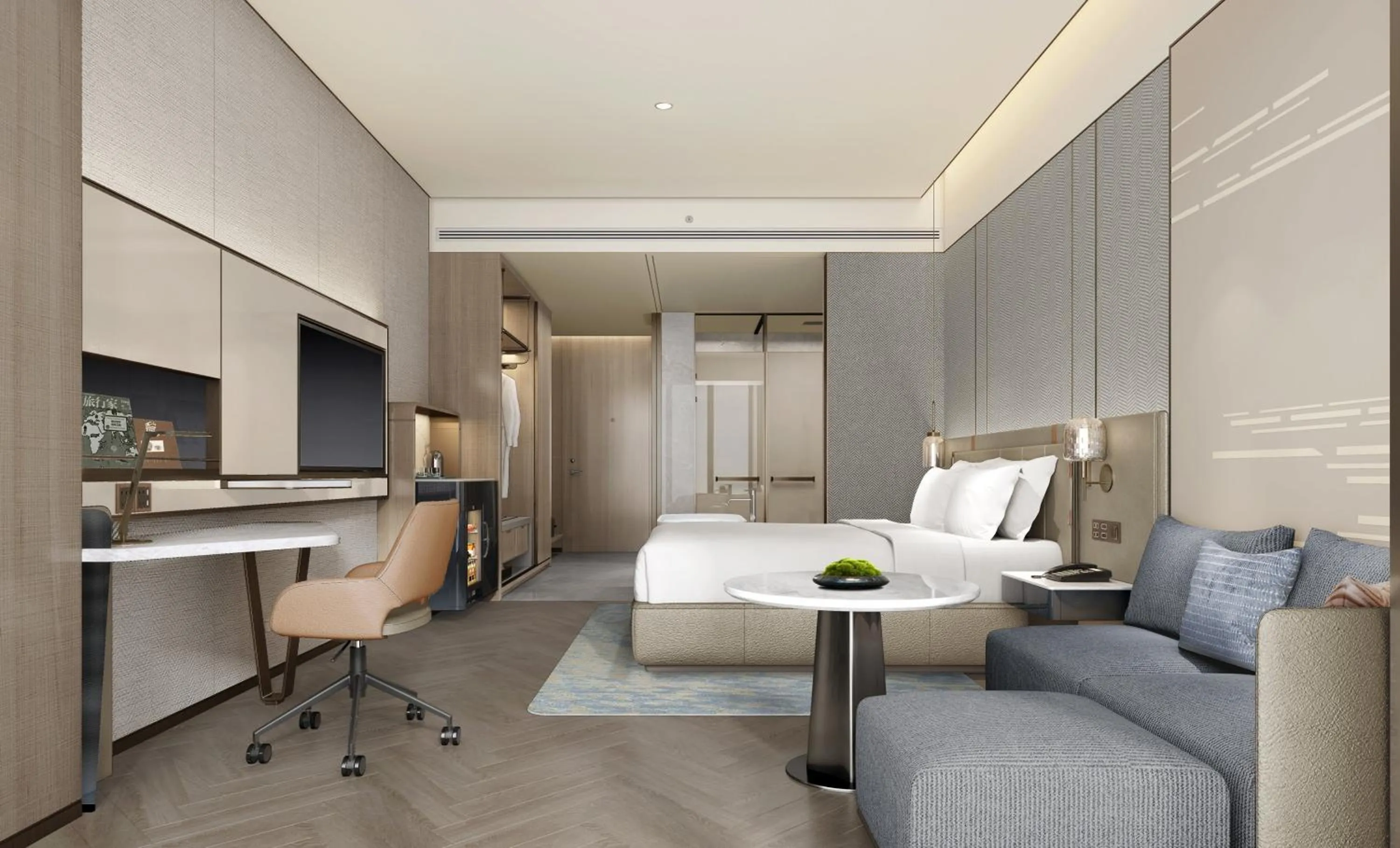 Photo of the whole room in Crowne Plaza Weihai Binhai by IHG