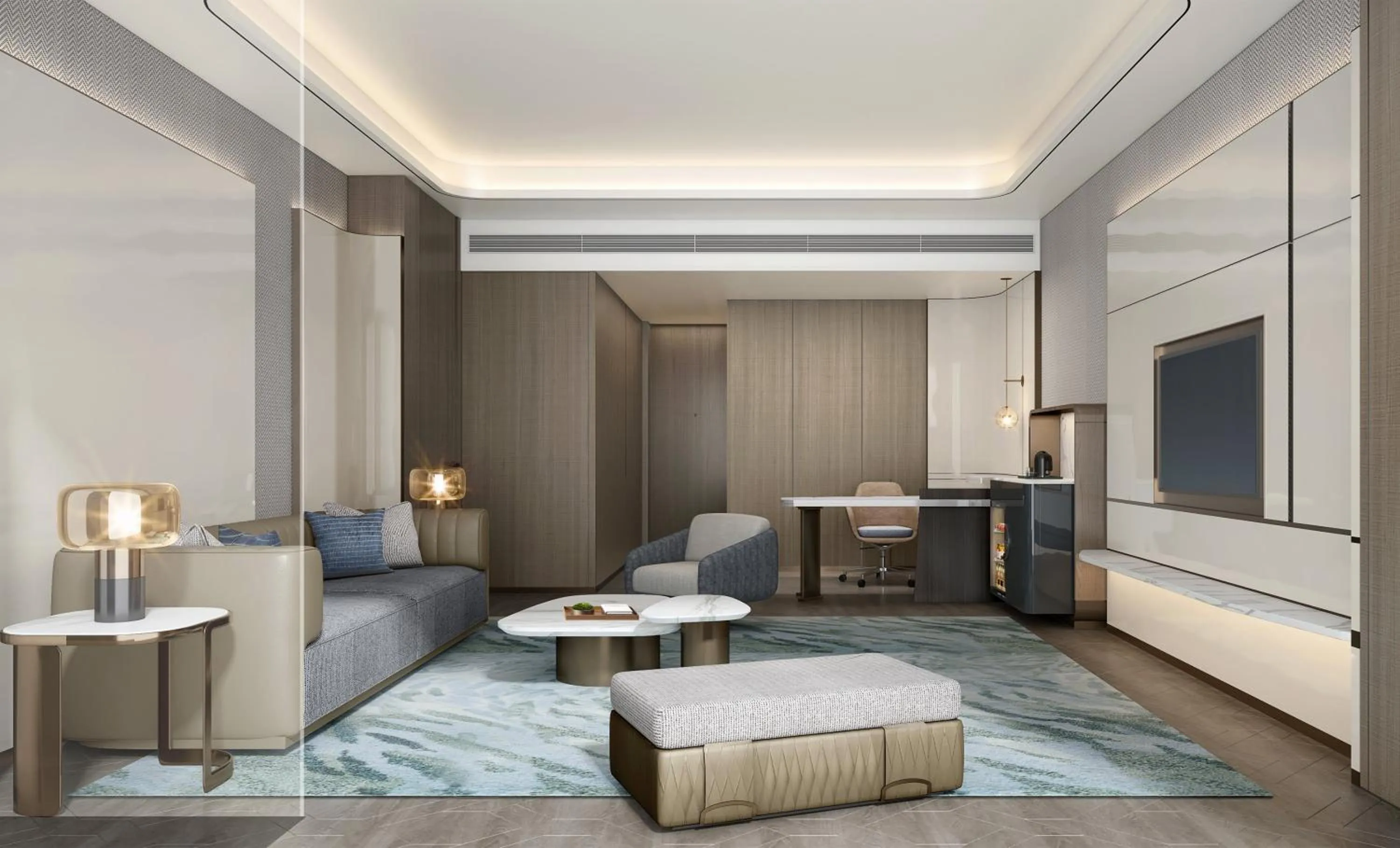 Photo of the whole room in Crowne Plaza Weihai Binhai by IHG