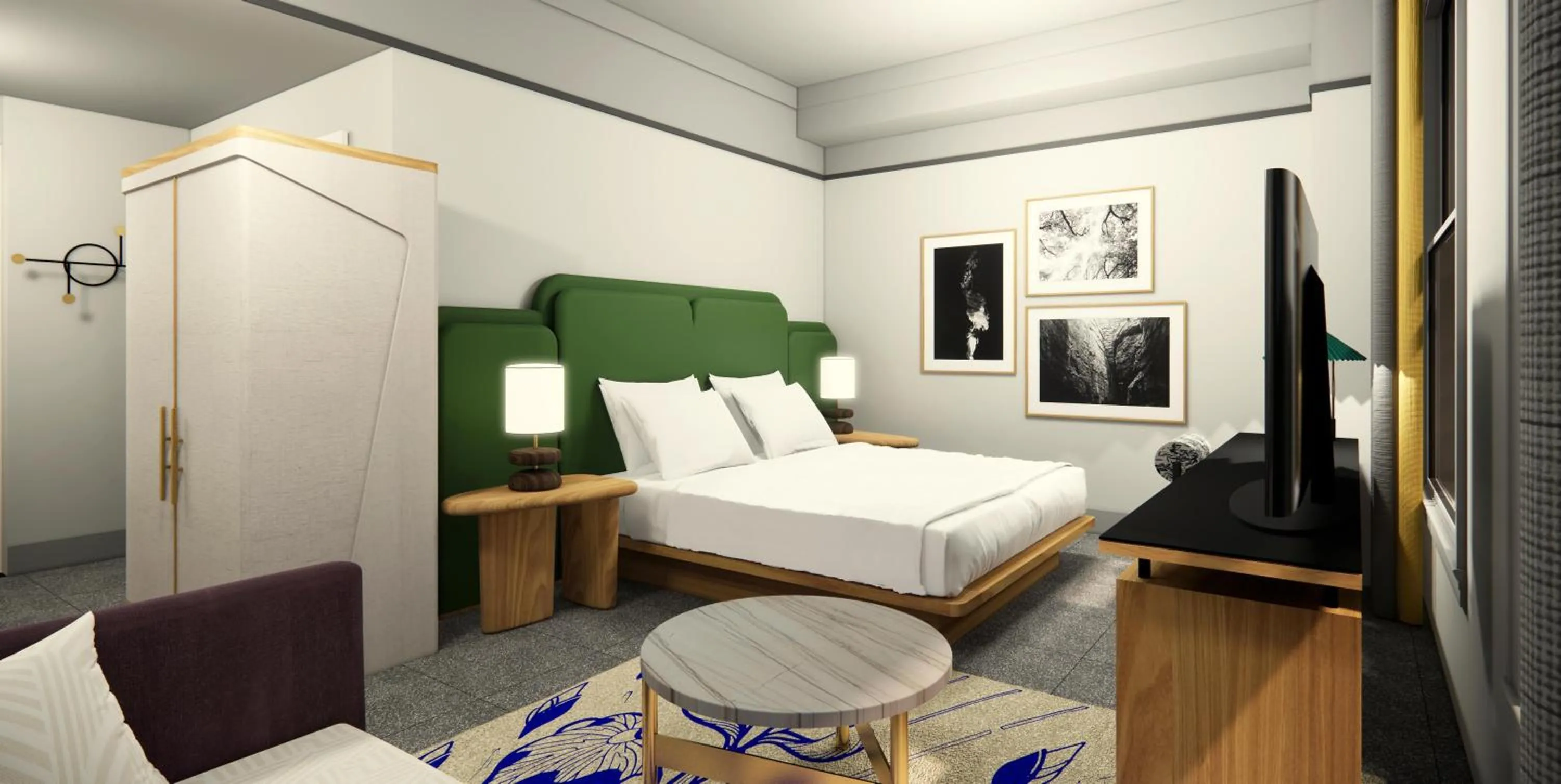 Bed in The Waymark Chattanooga, Tapestry Collection By Hilton