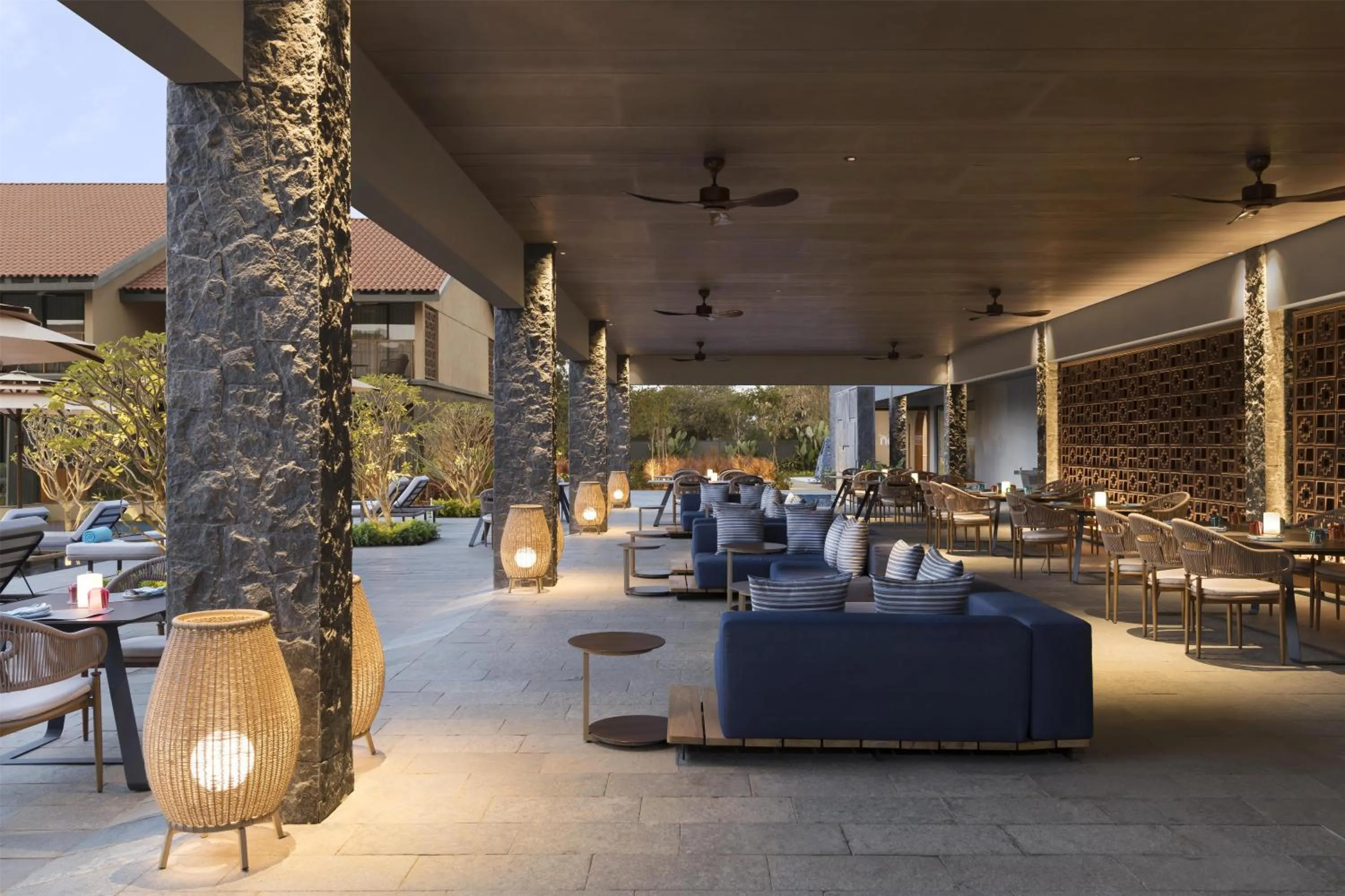 Restaurant/places to eat in Hilton Hyderabad Genome Valley Resort & Spa