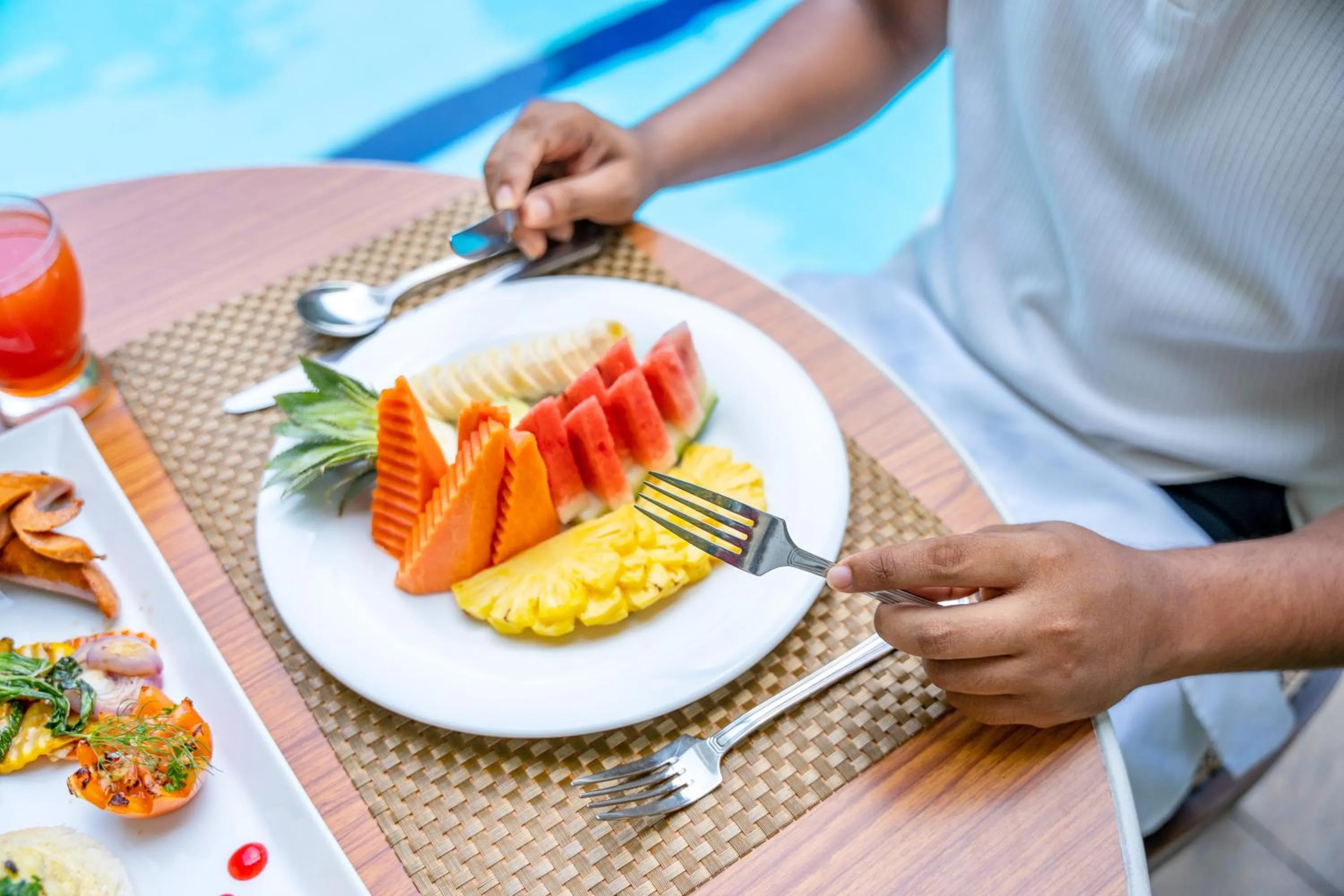 Breakfast in Kandyan Reach Hotel