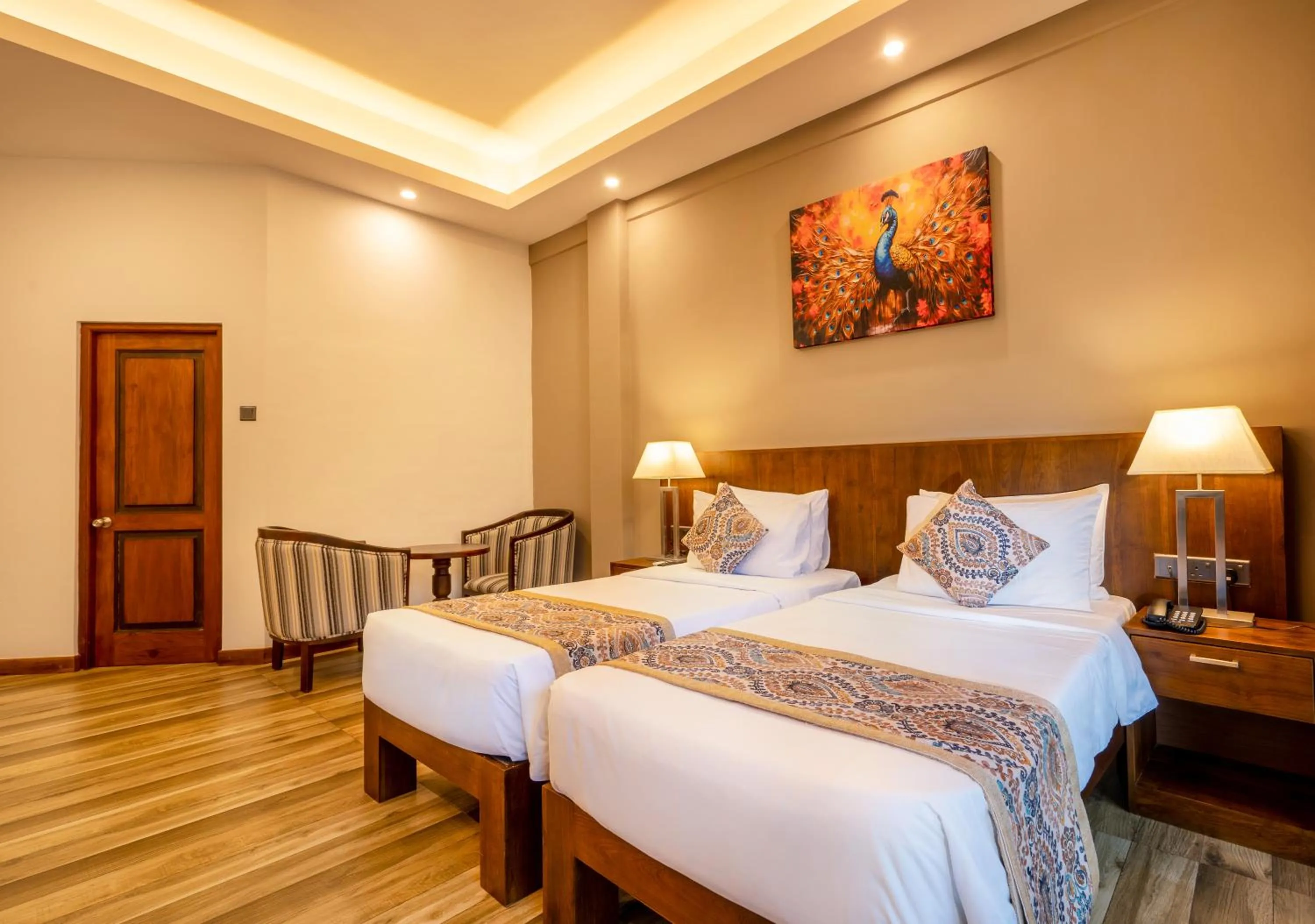 Bed in Kandyan Reach Hotel