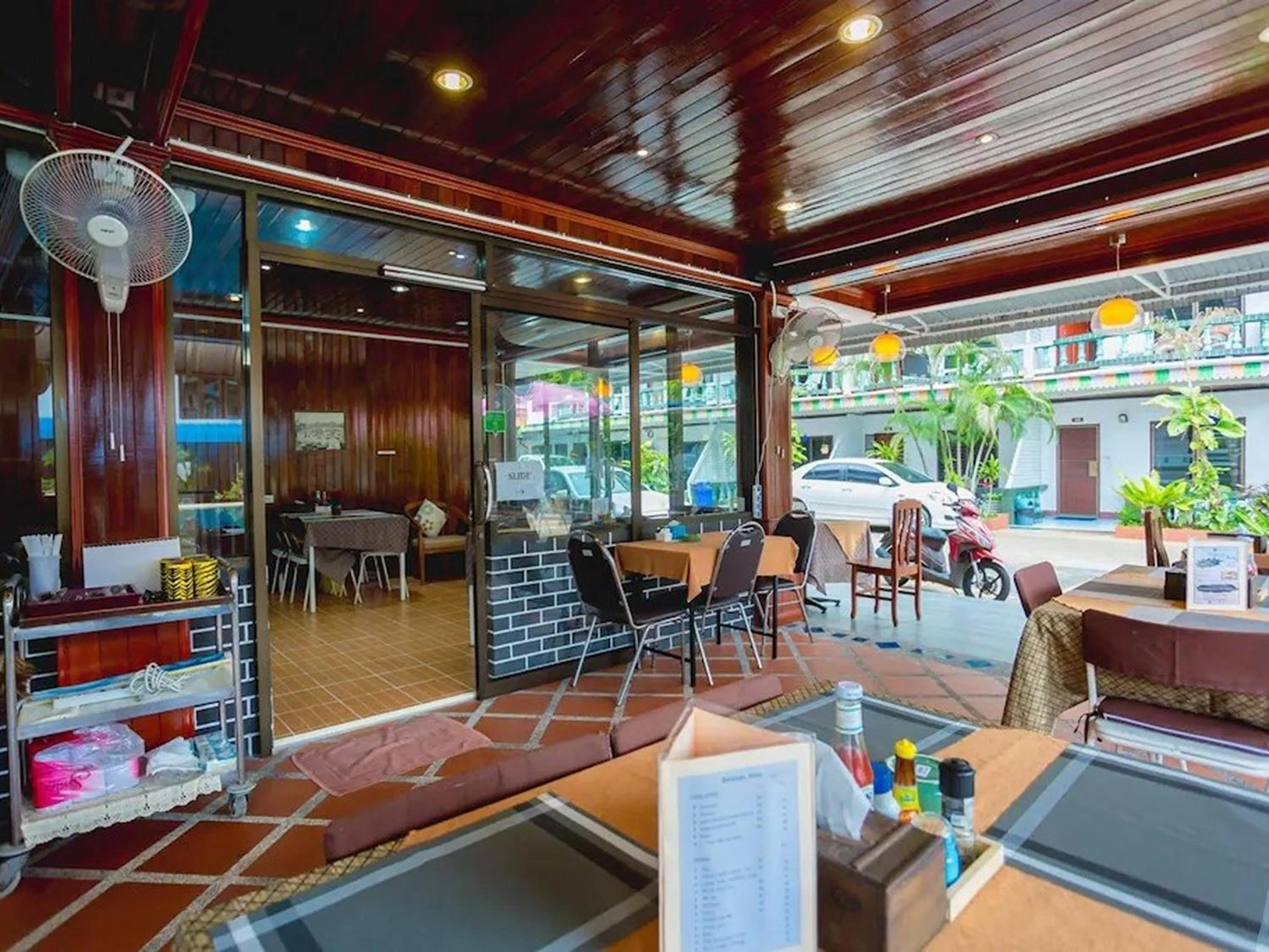 Dining area in Rabbit Mansion Patong Hotel