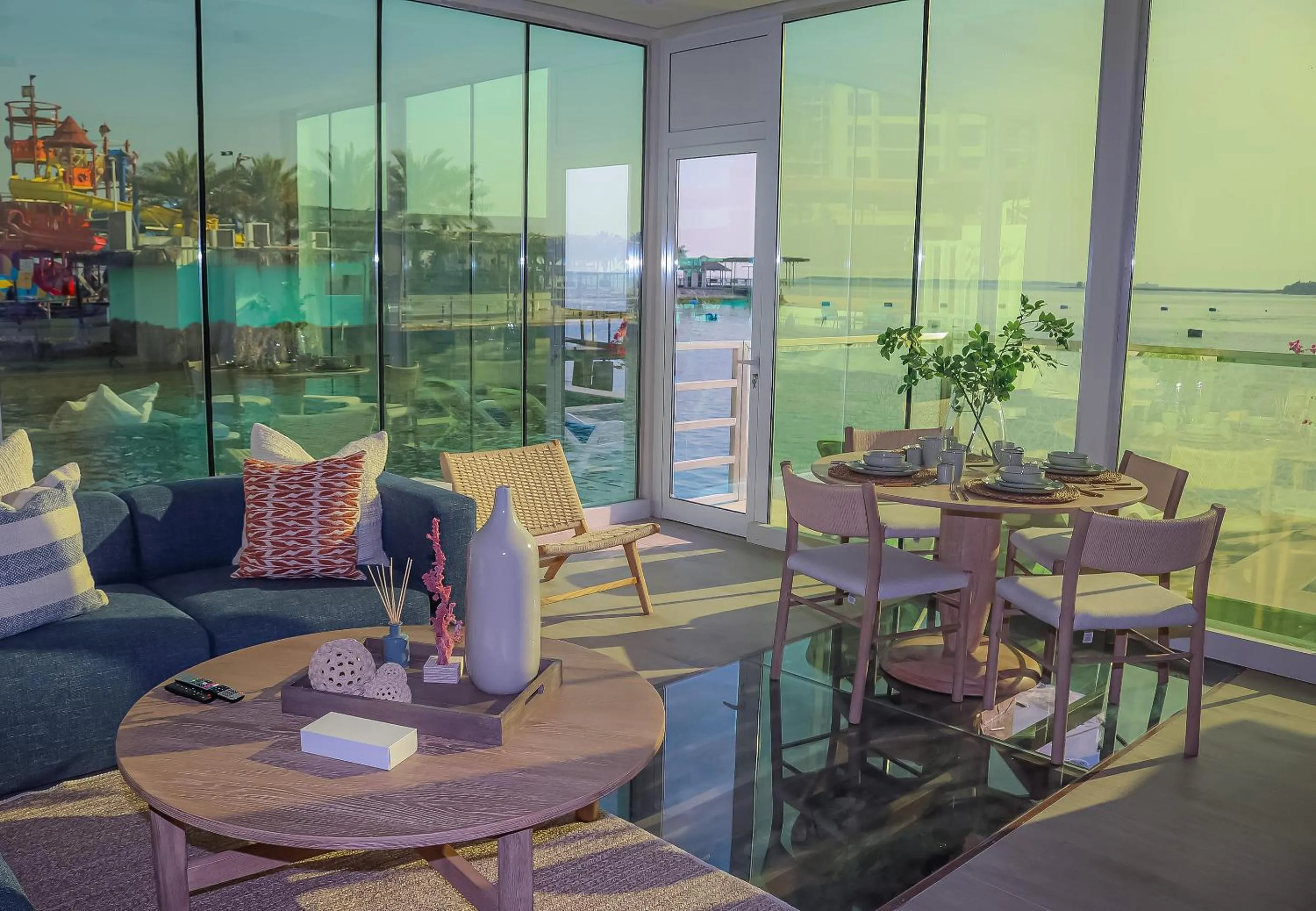 Living room in Lagoona Beach Luxury Resort and Spa