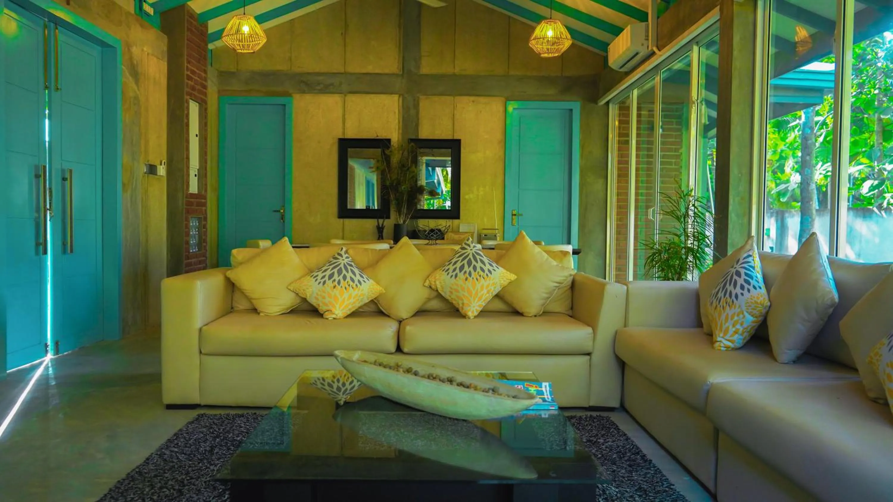 Living room in Villa Blue Monk - Thema Collection