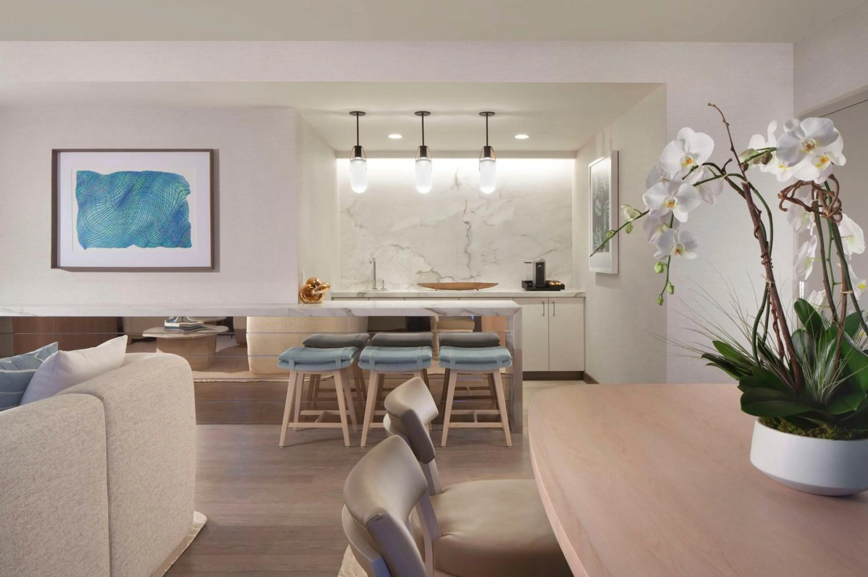 Living room in Hilton West Palm Beach