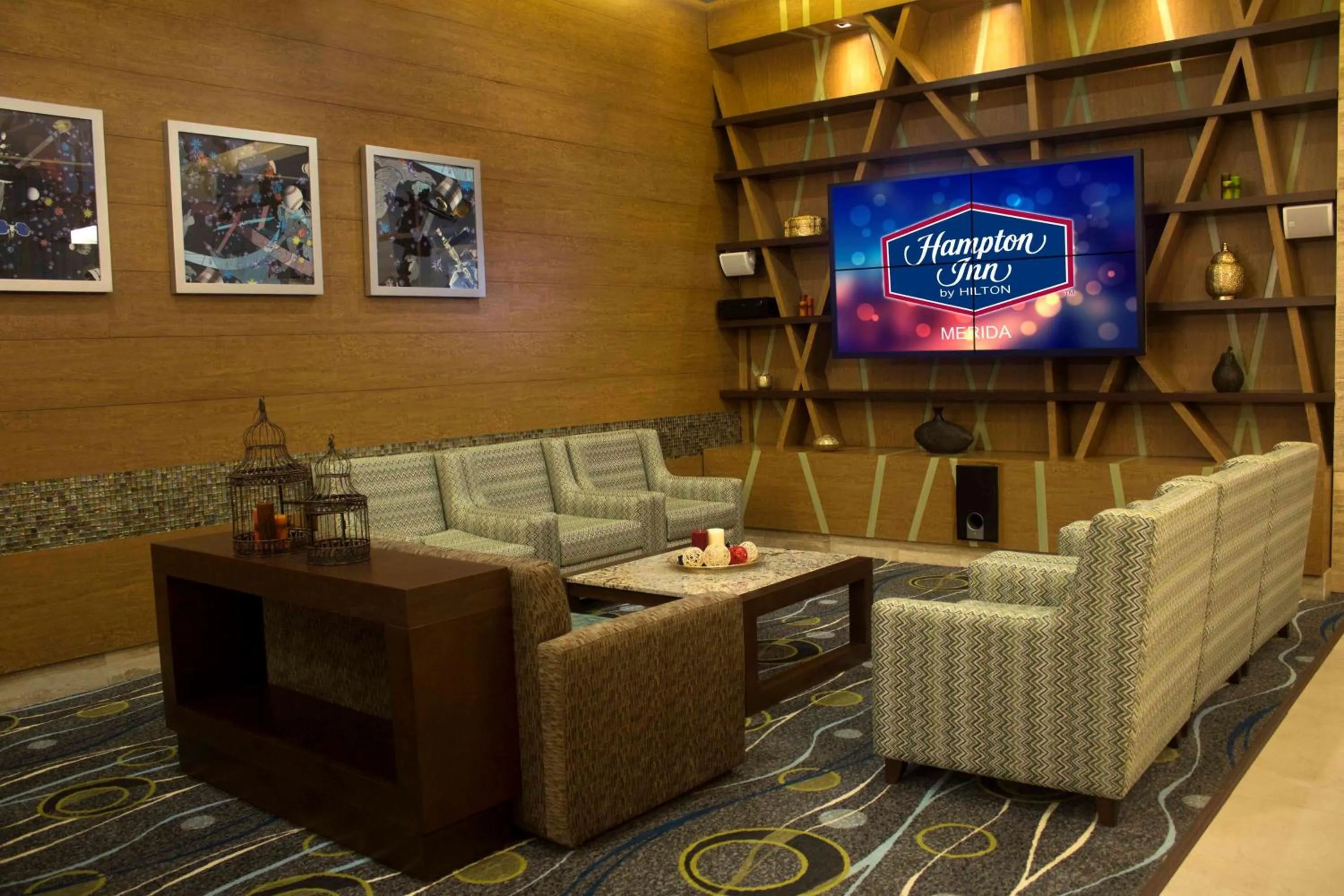 Lobby or reception in Hampton Inn by Hilton Merida
