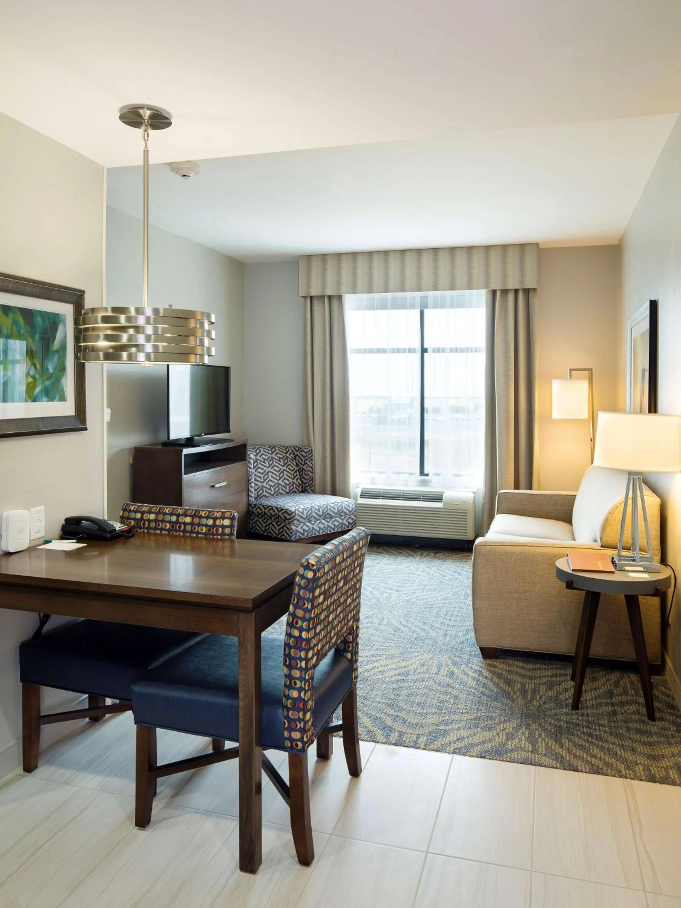 Living room, Bed in Homewood Suites by Hilton Houston/Katy Mills Mall