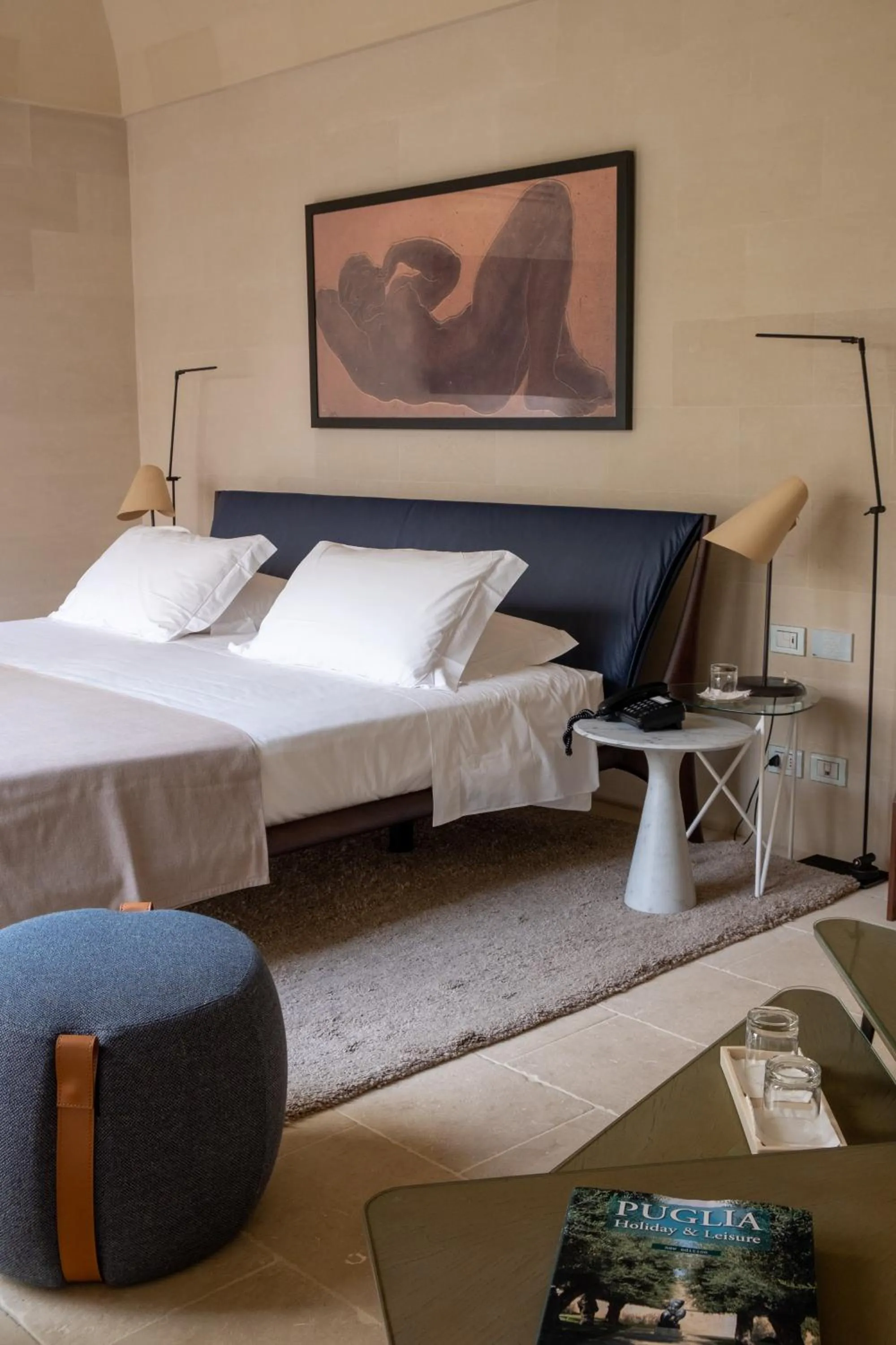 Bed in La Fiermontina Luxury Home Hotel