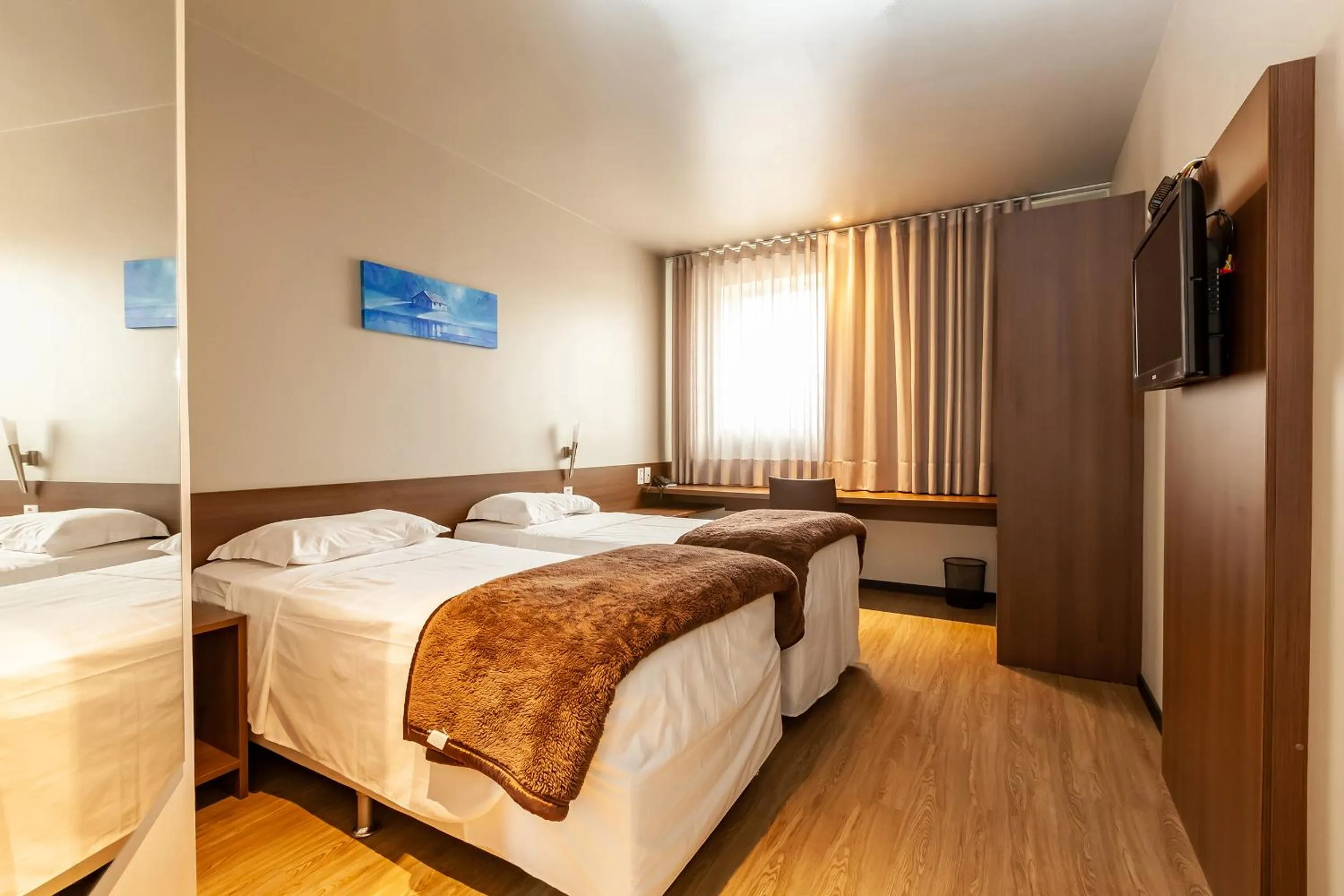 Bed in Tri Hotel Executive Lajeado