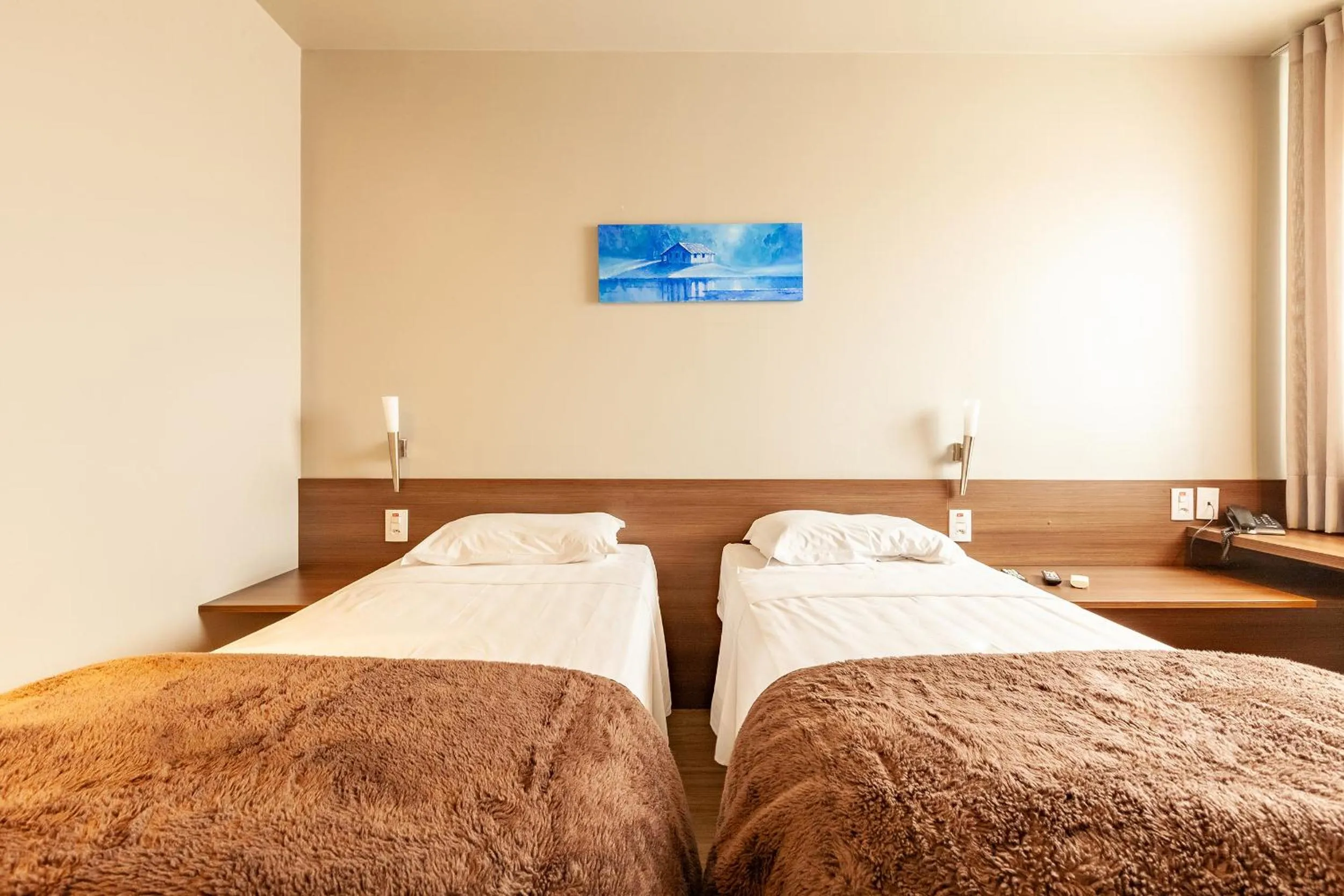 Bed in Tri Hotel Executive Lajeado