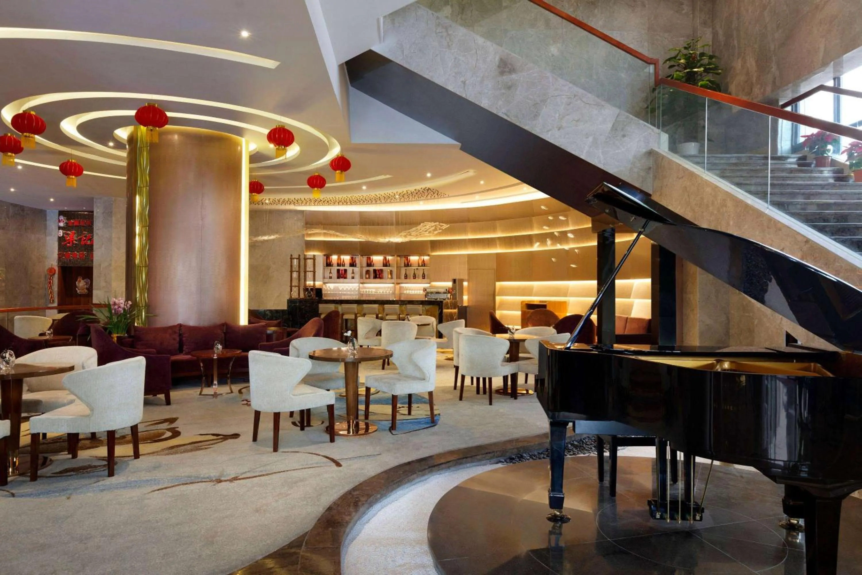 Lobby or reception in Ramada Foshan Hotel