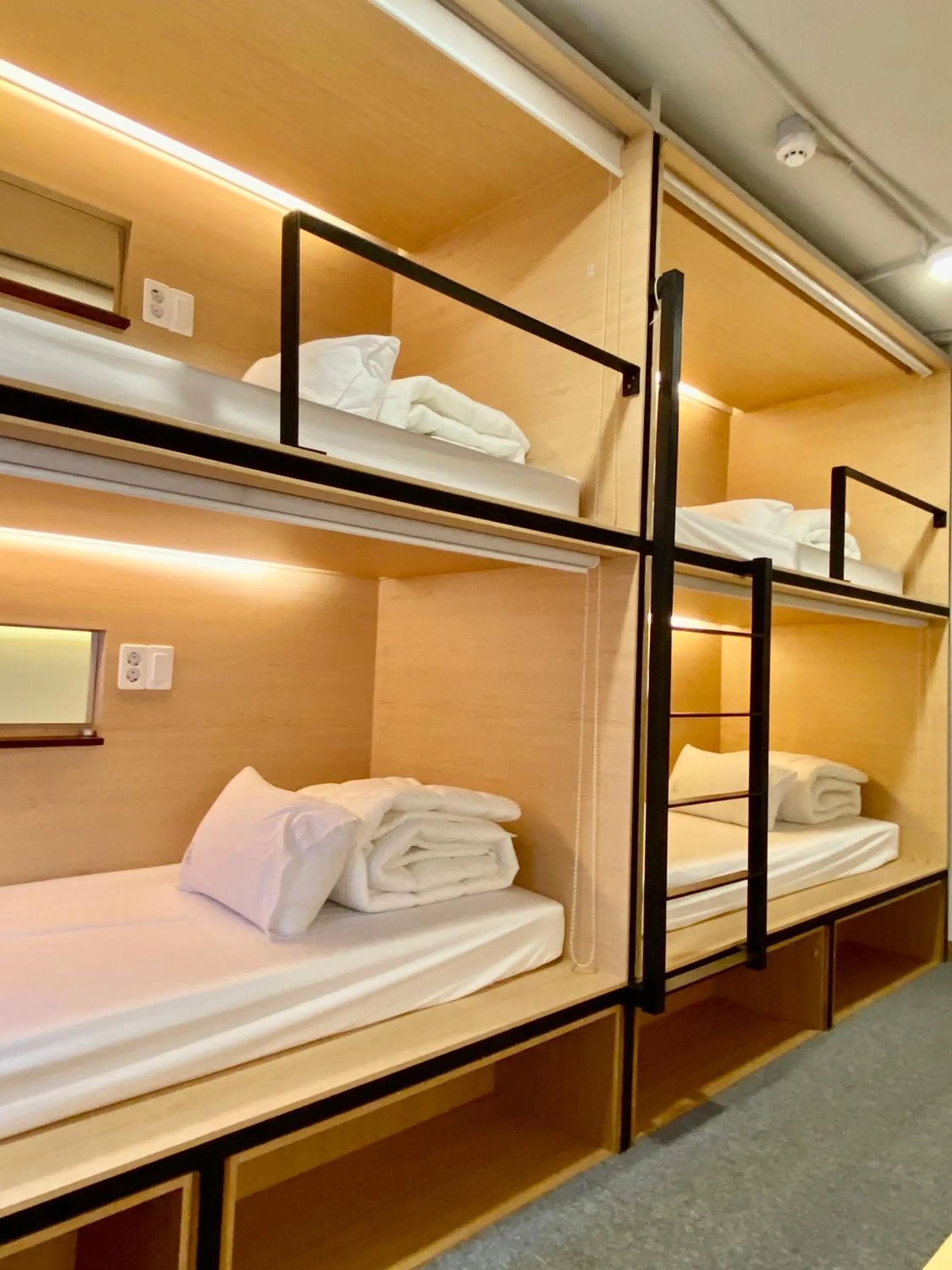 Bed in Elephant Hostel Nampo