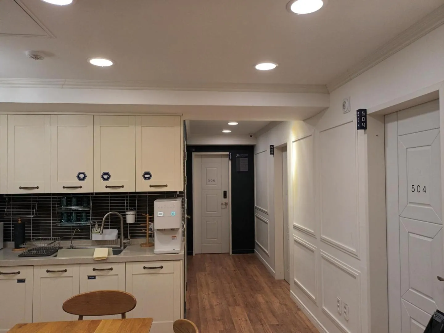 Kitchen or kitchenette in Elephant Hostel Nampo