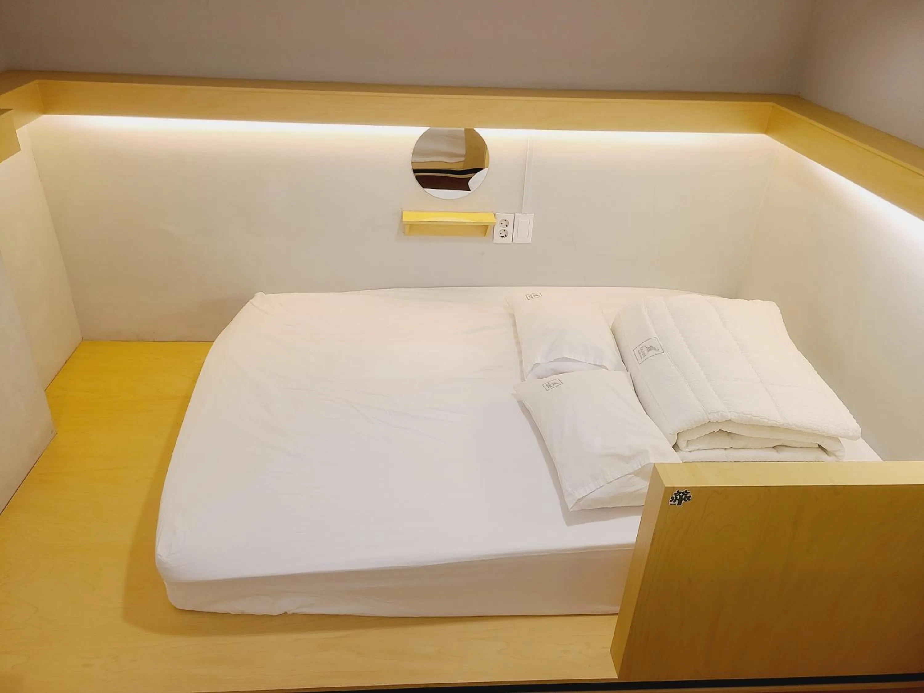 Bed in Elephant Hostel Nampo