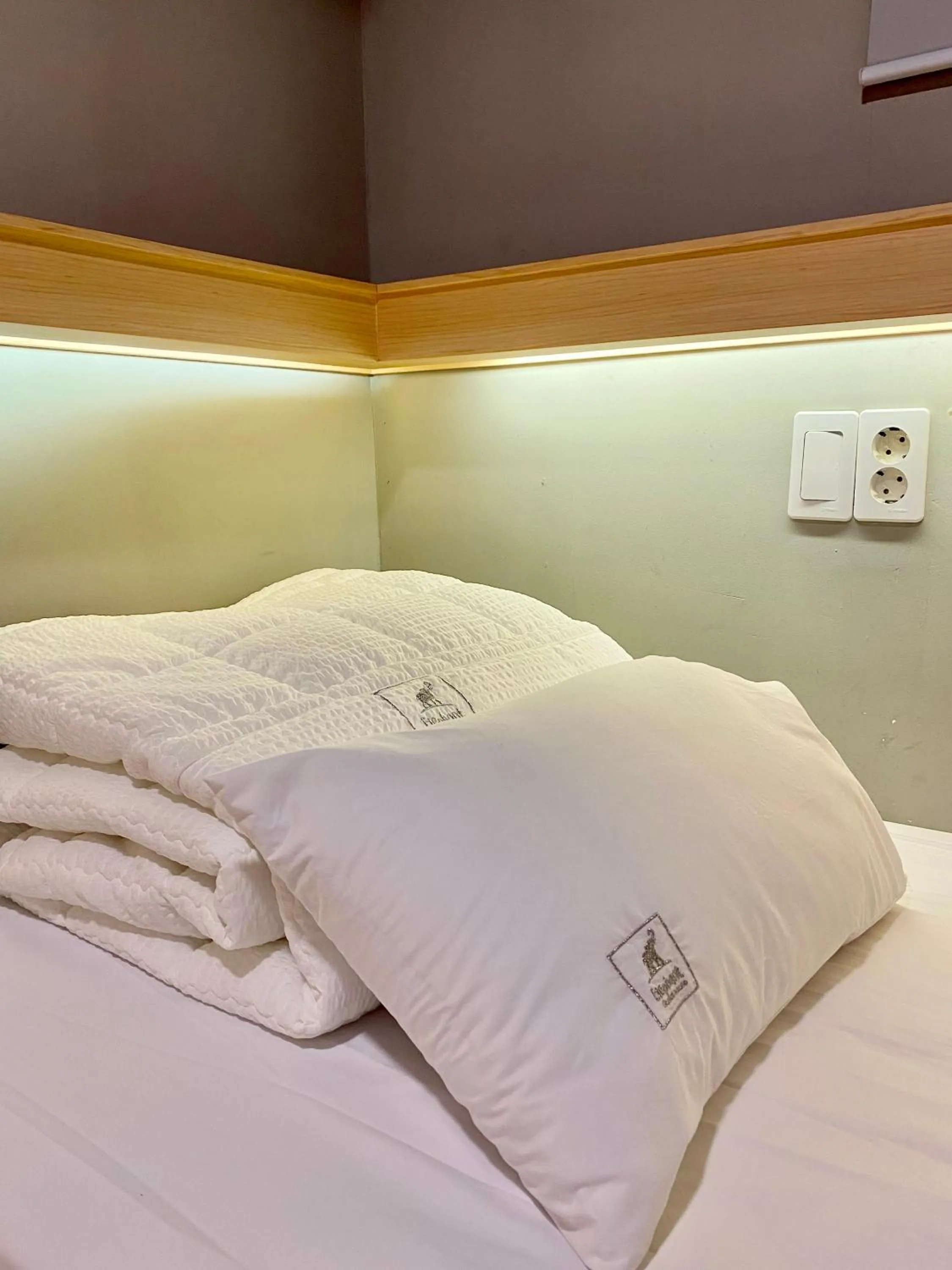 Bed in Elephant Hostel Nampo