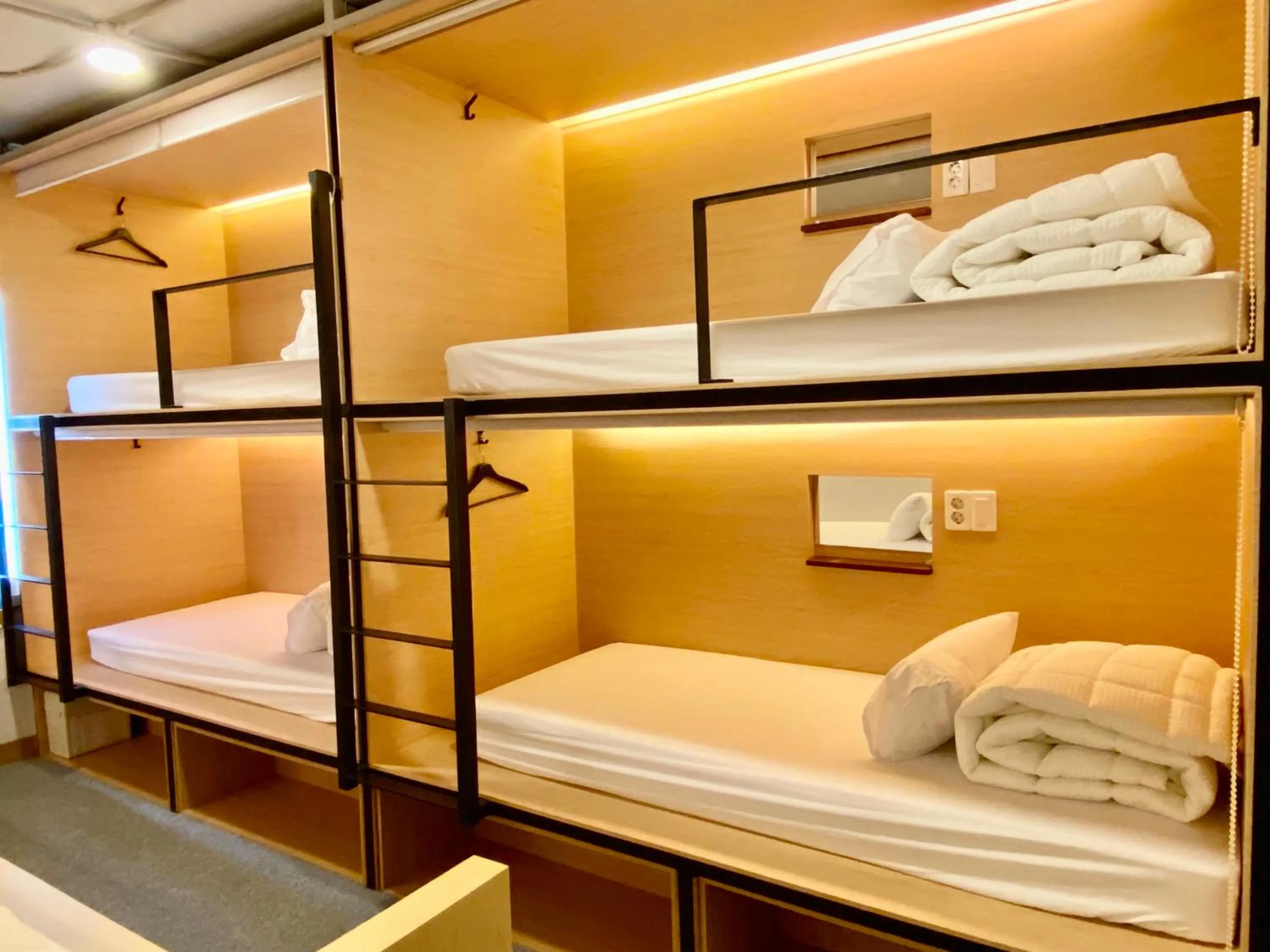 Bed in Elephant Hostel Nampo