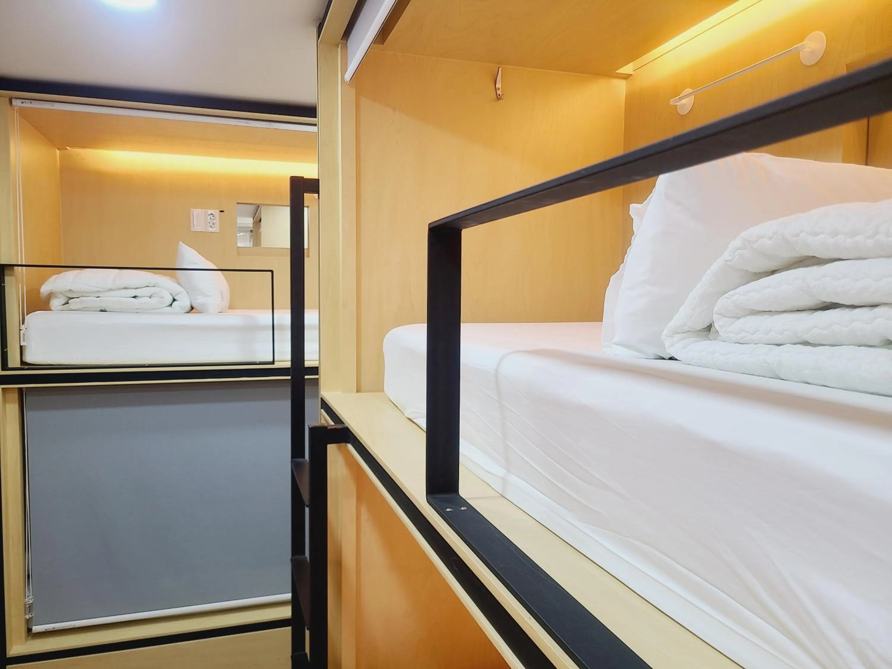 Bed in Elephant Hostel Nampo