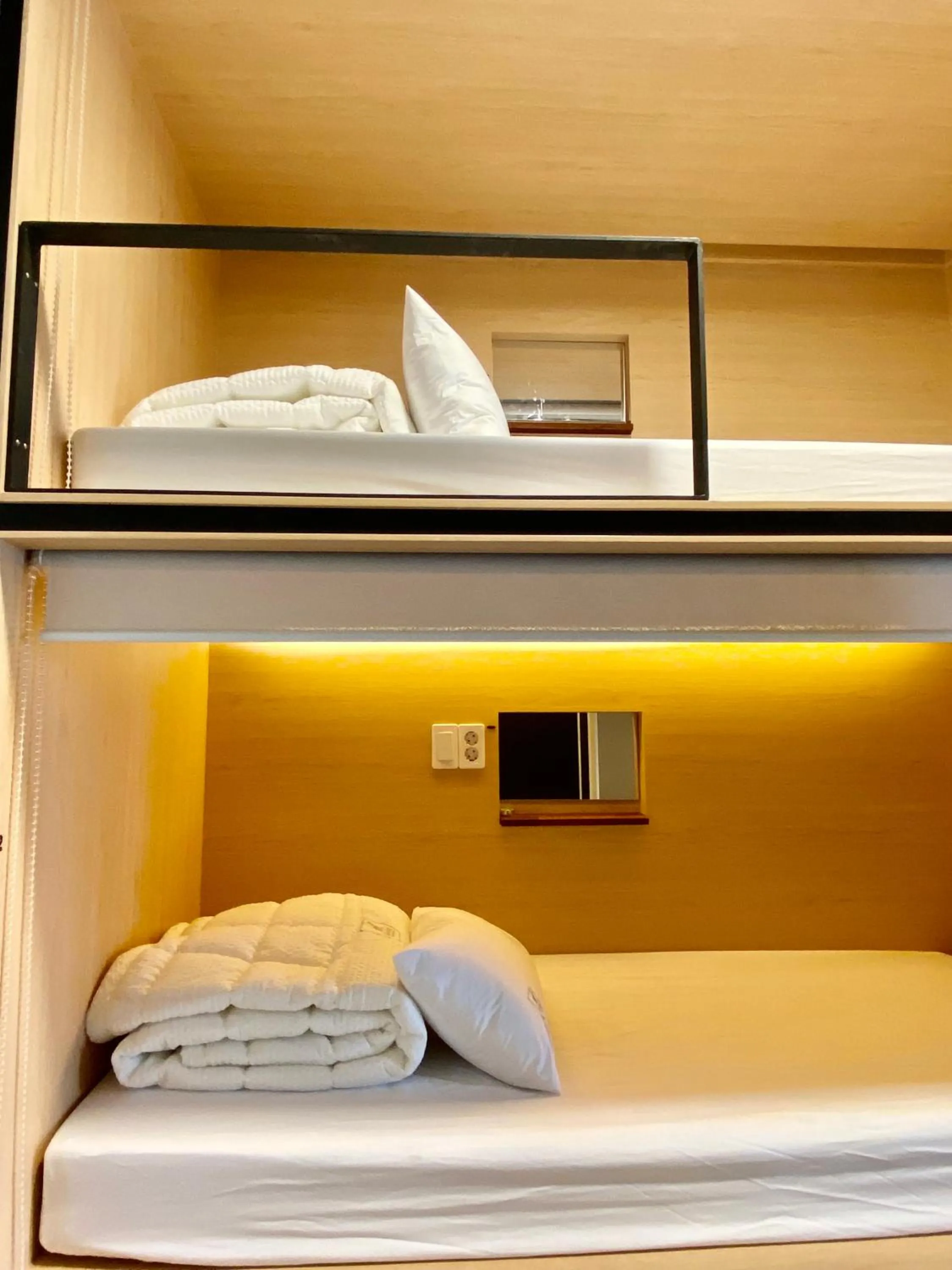 Bed in Elephant Hostel Nampo