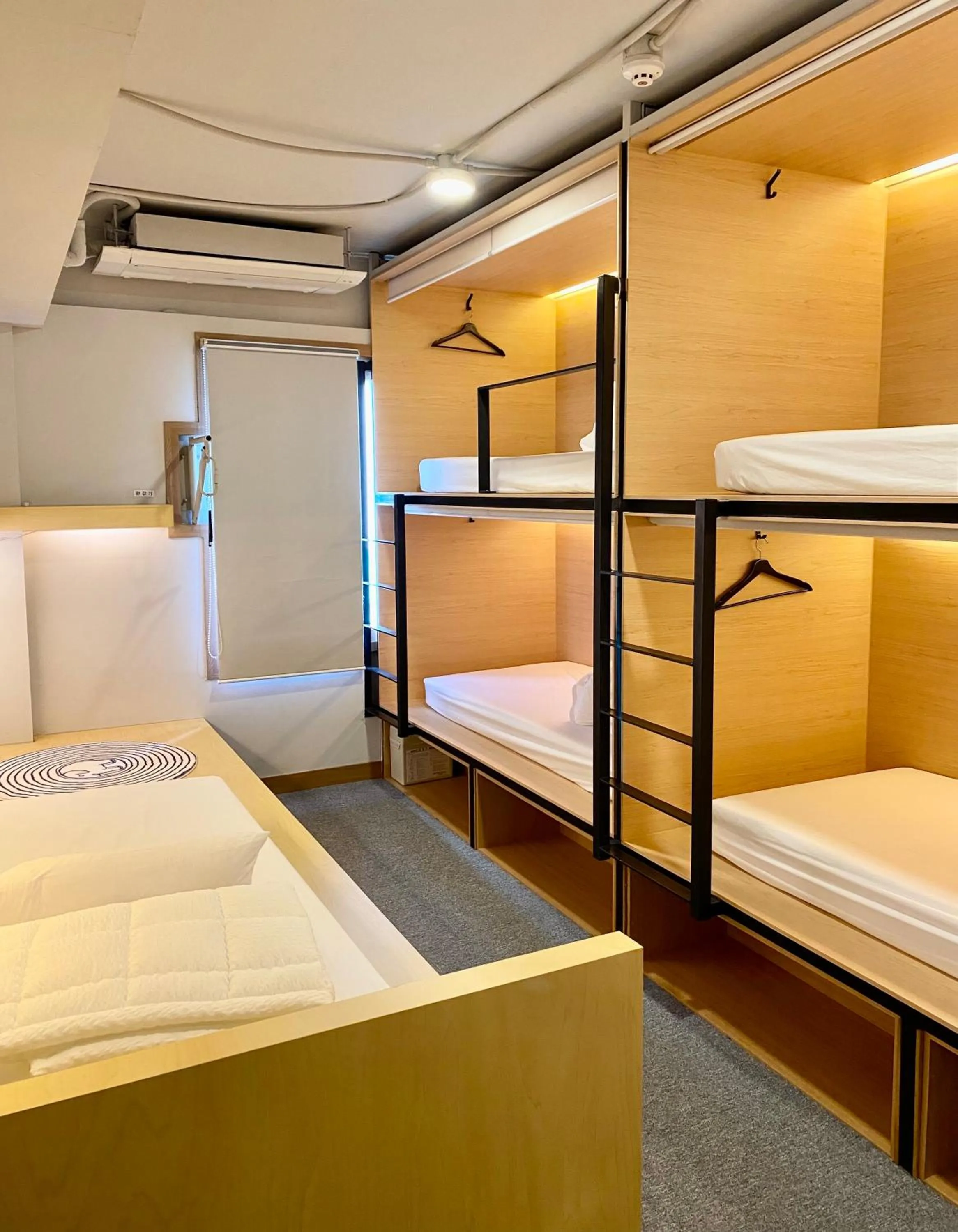 Bed in Elephant Hostel Nampo