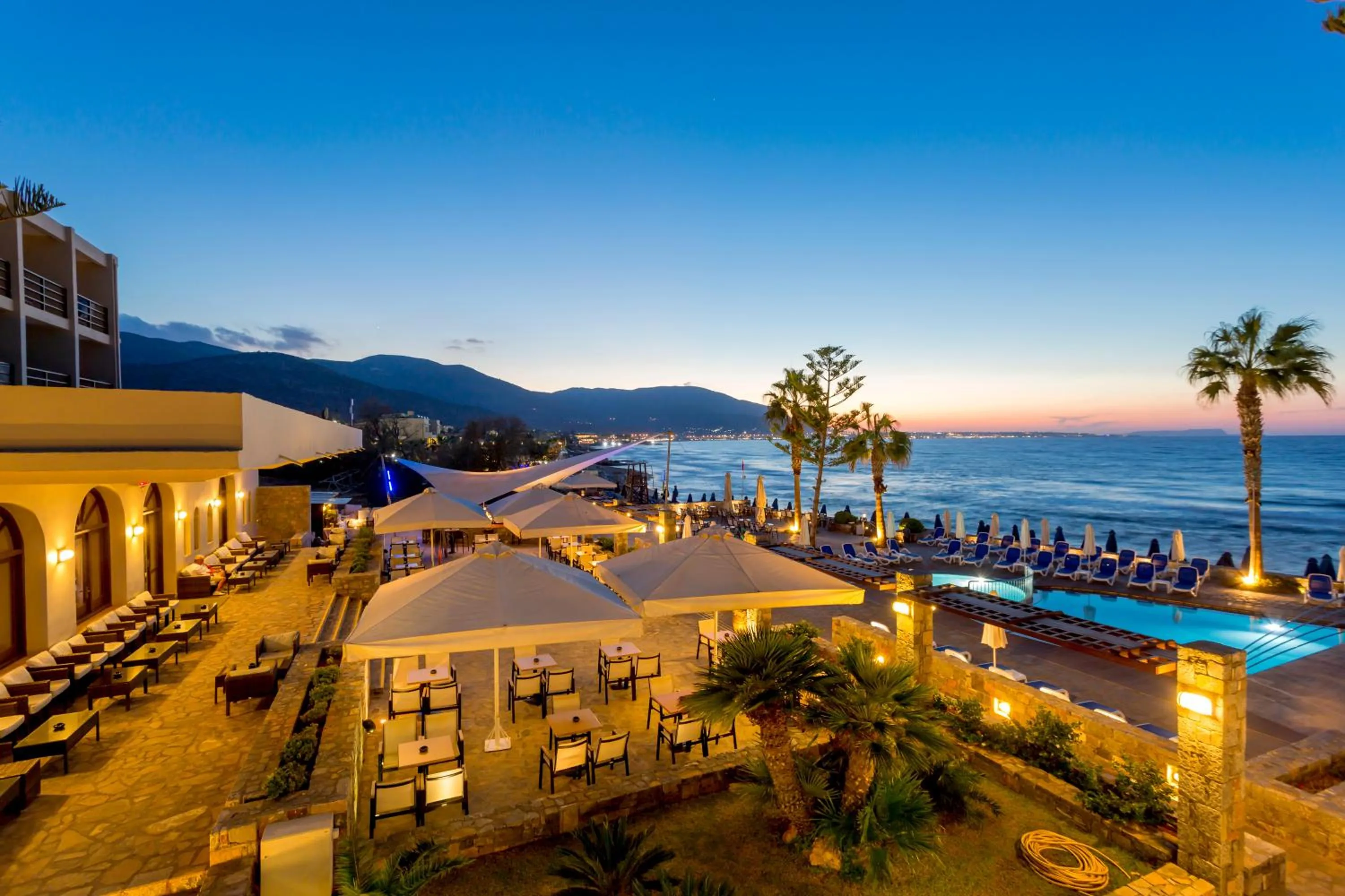 Patio in Dessole Malia Beach - All Inclusive