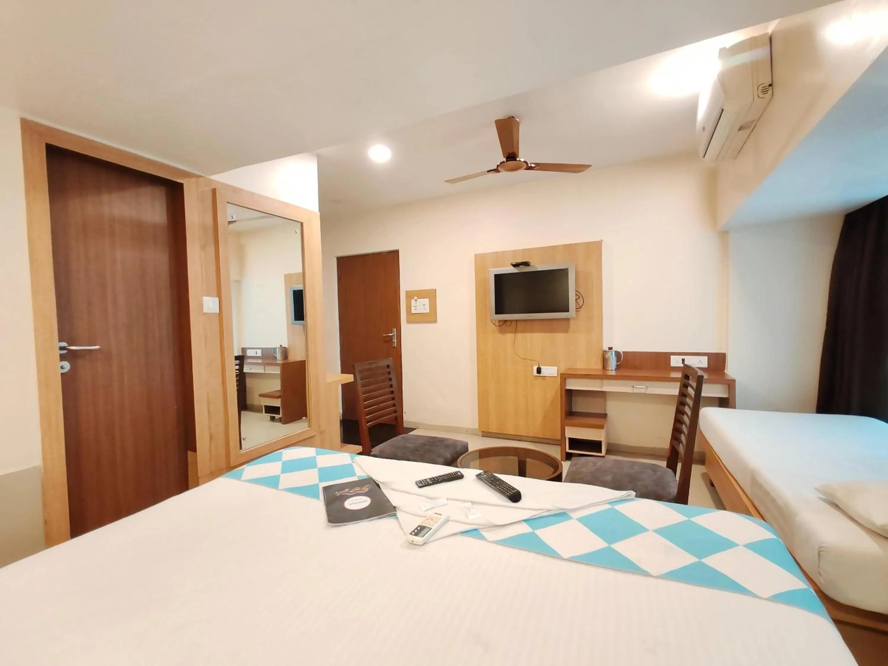 Bed in Hotel Aishwarya Residency