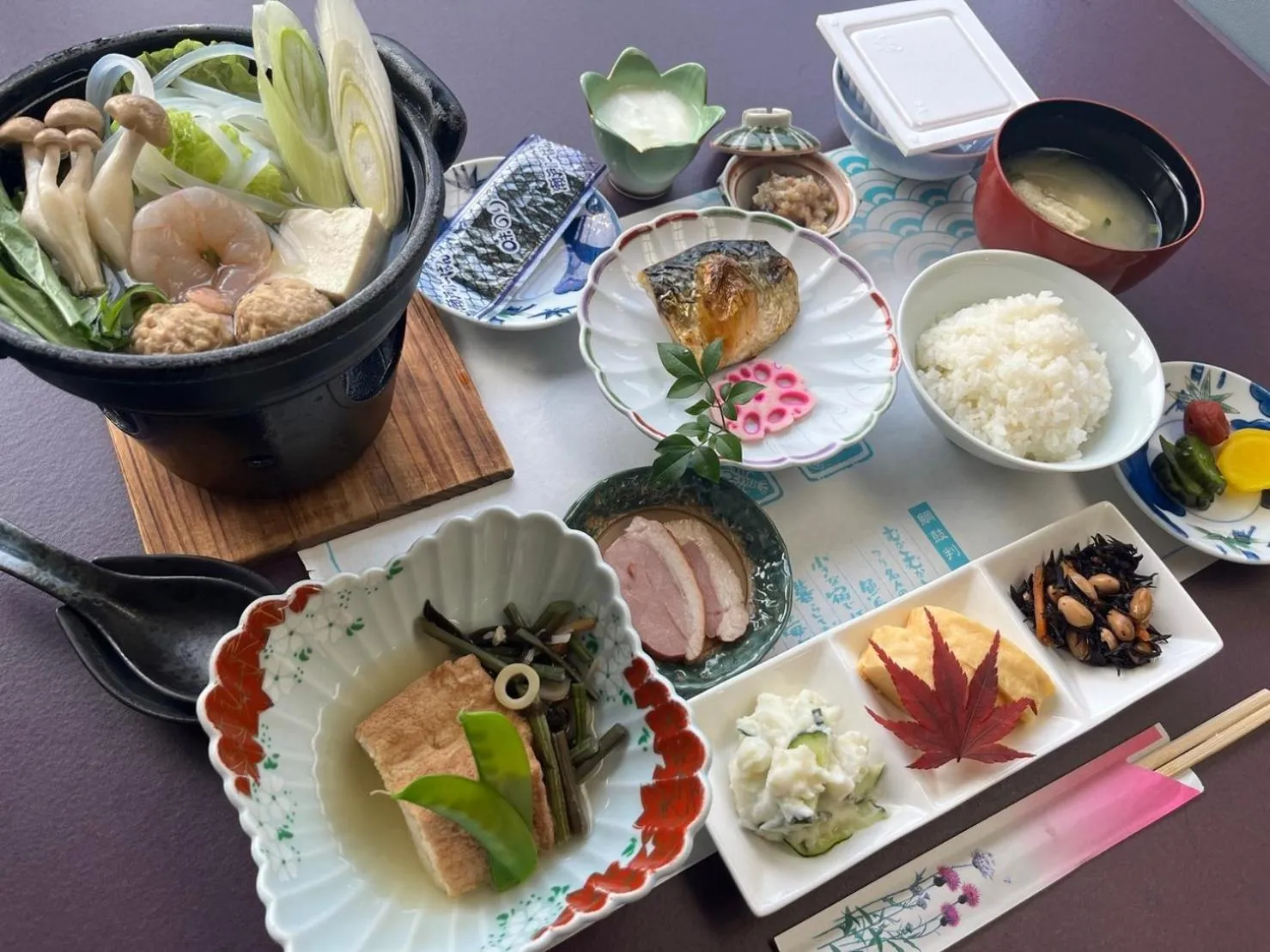 Breakfast in Shirahama Onsen Kisyu Hanto