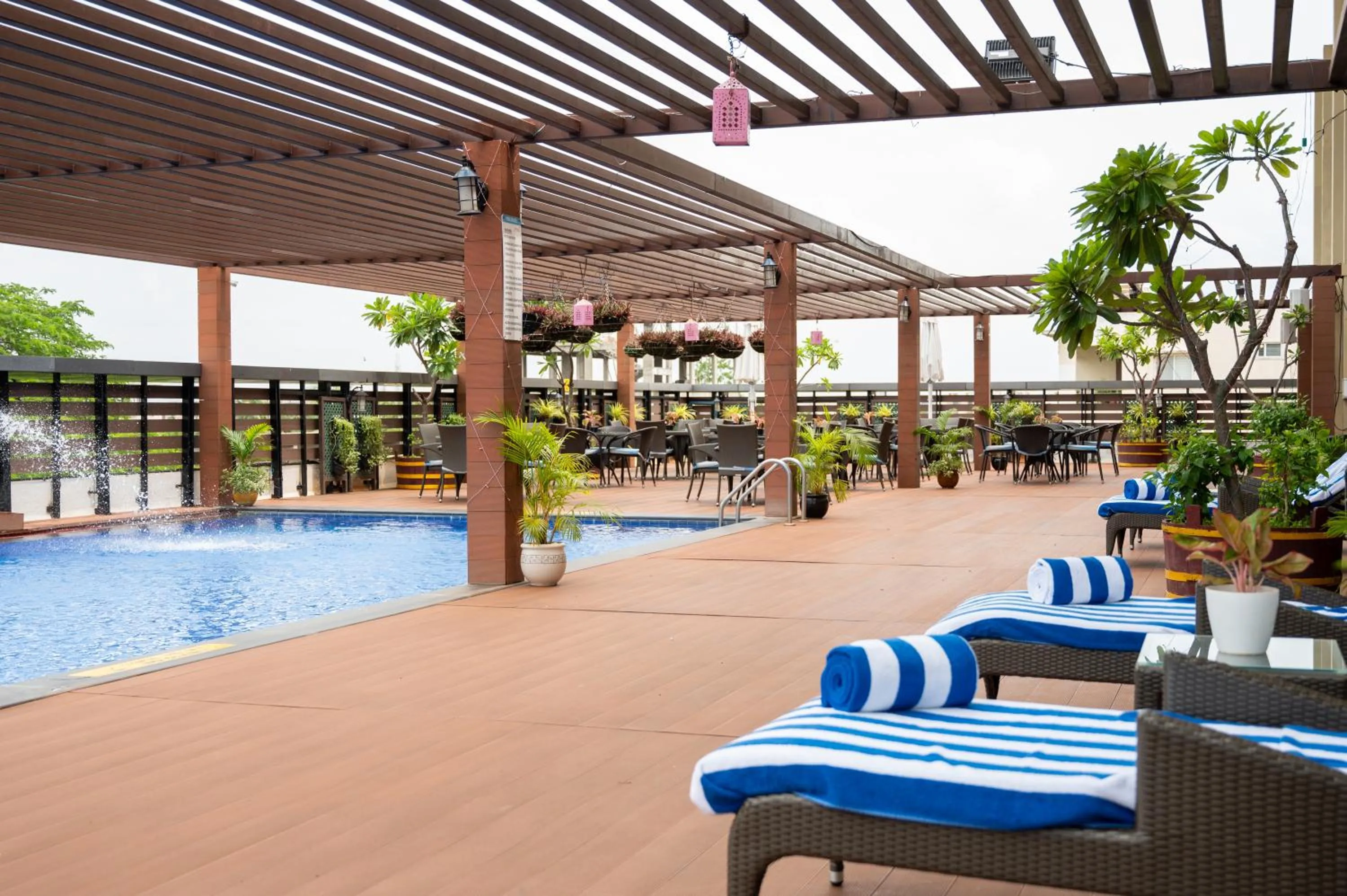 Swimming pool in Grand Kakinada by GRT Hotels