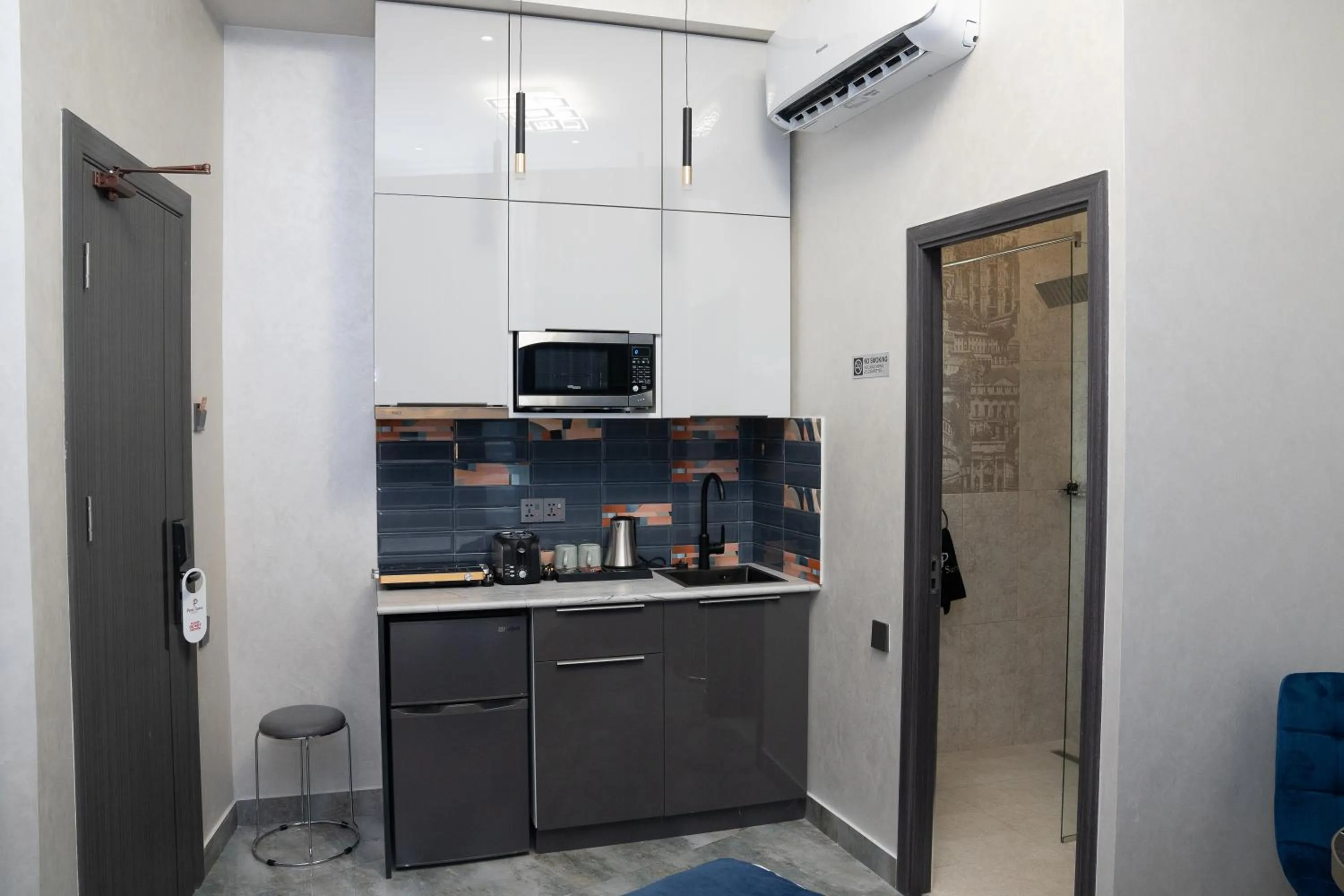 Kitchen or kitchenette in Prime Suites Hotel