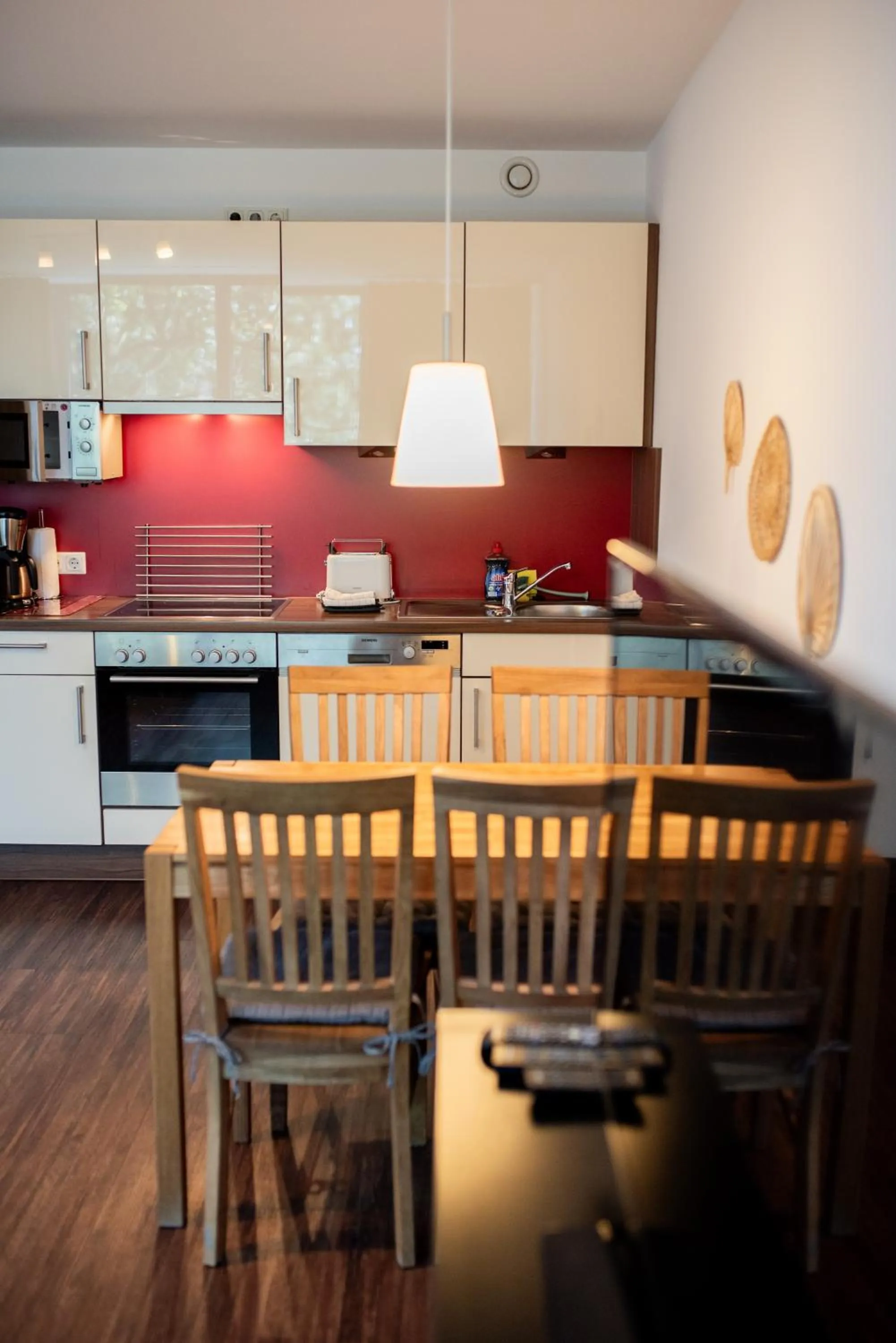 kitchen in Apartments am Südkanal