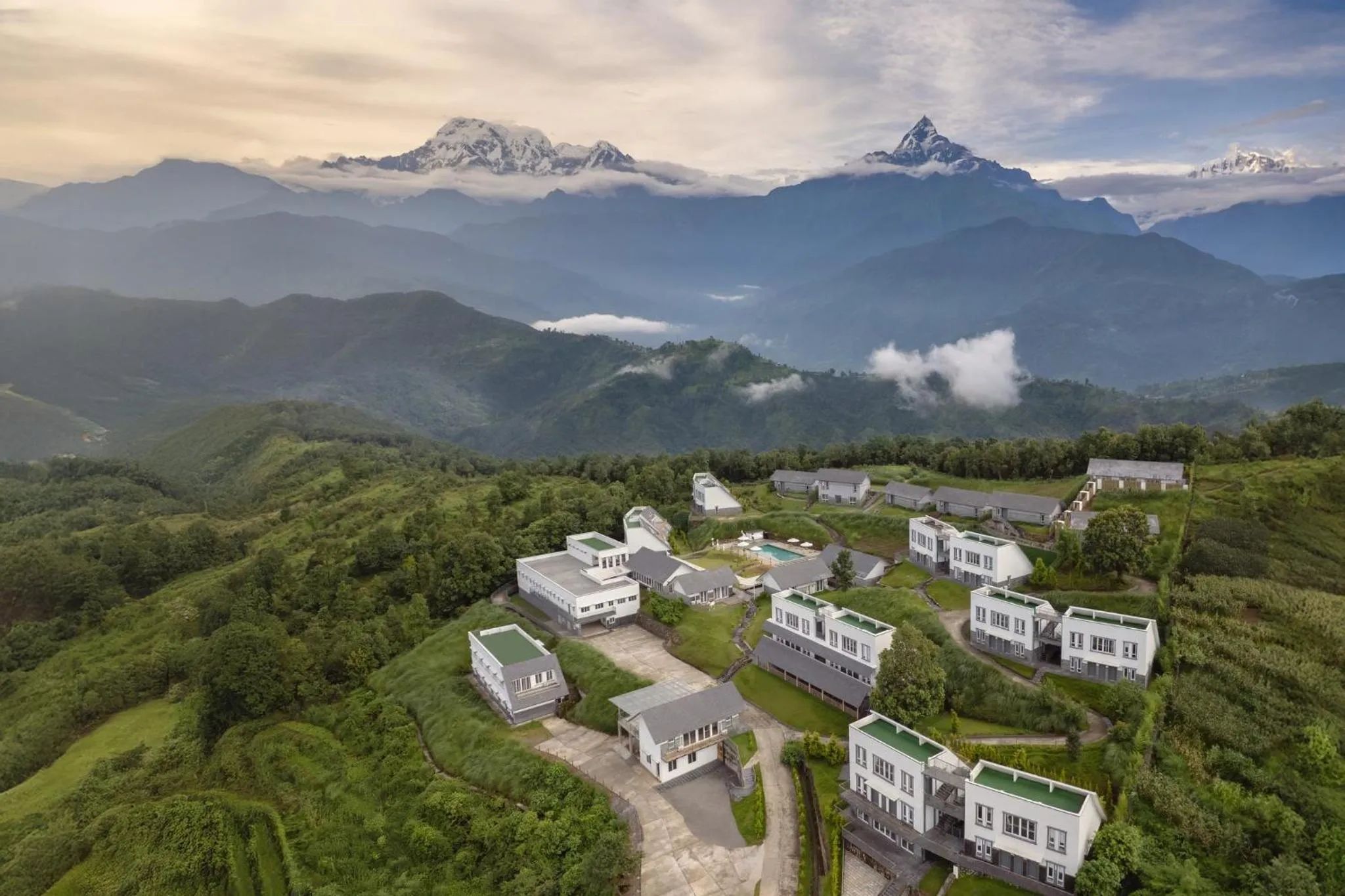 Bird's eye view in Himalayan Hideaway Resort Pokhara, The Centara Collection