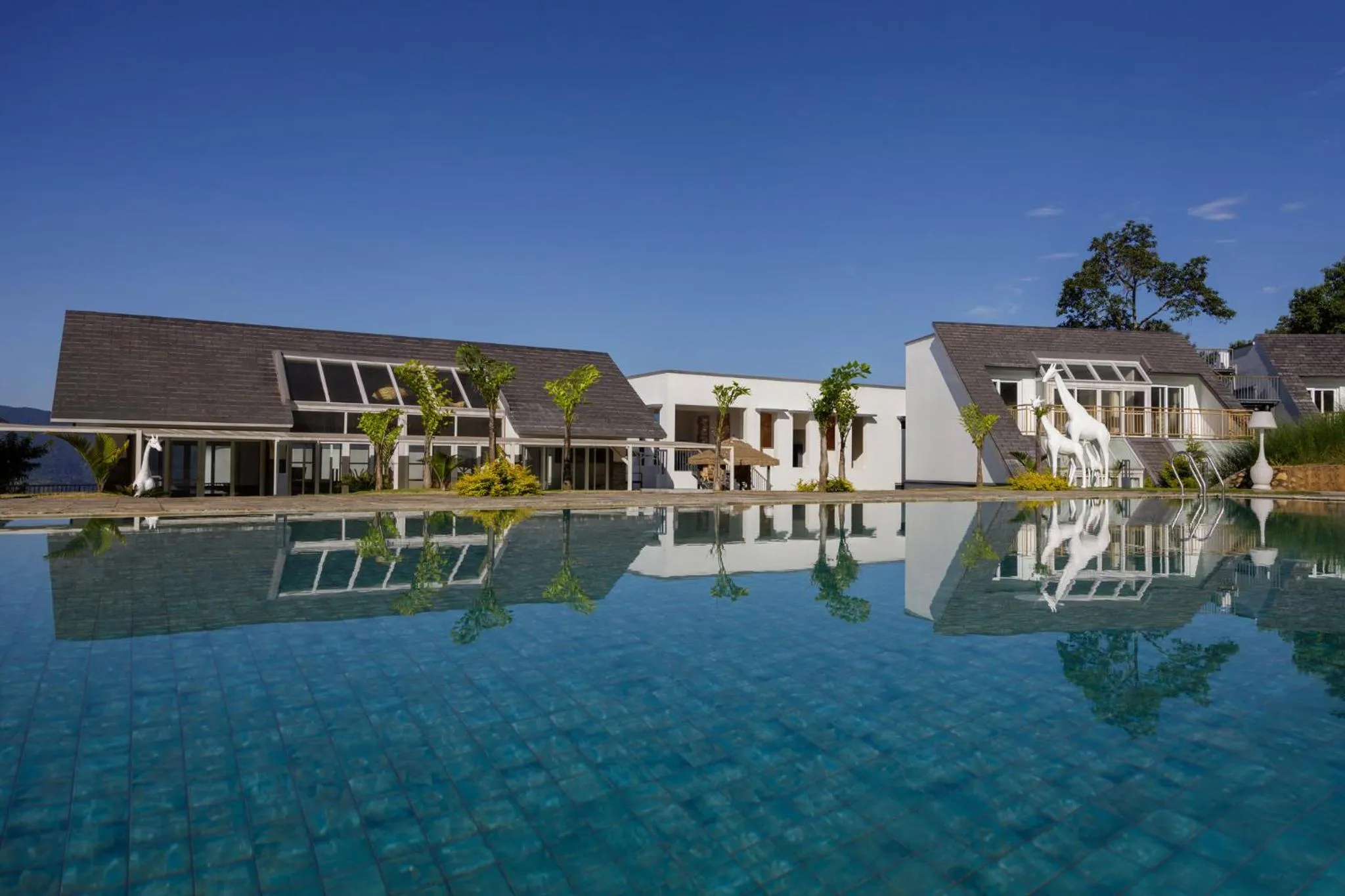Swimming pool in Himalayan Hideaway Resort Pokhara, The Centara Collection