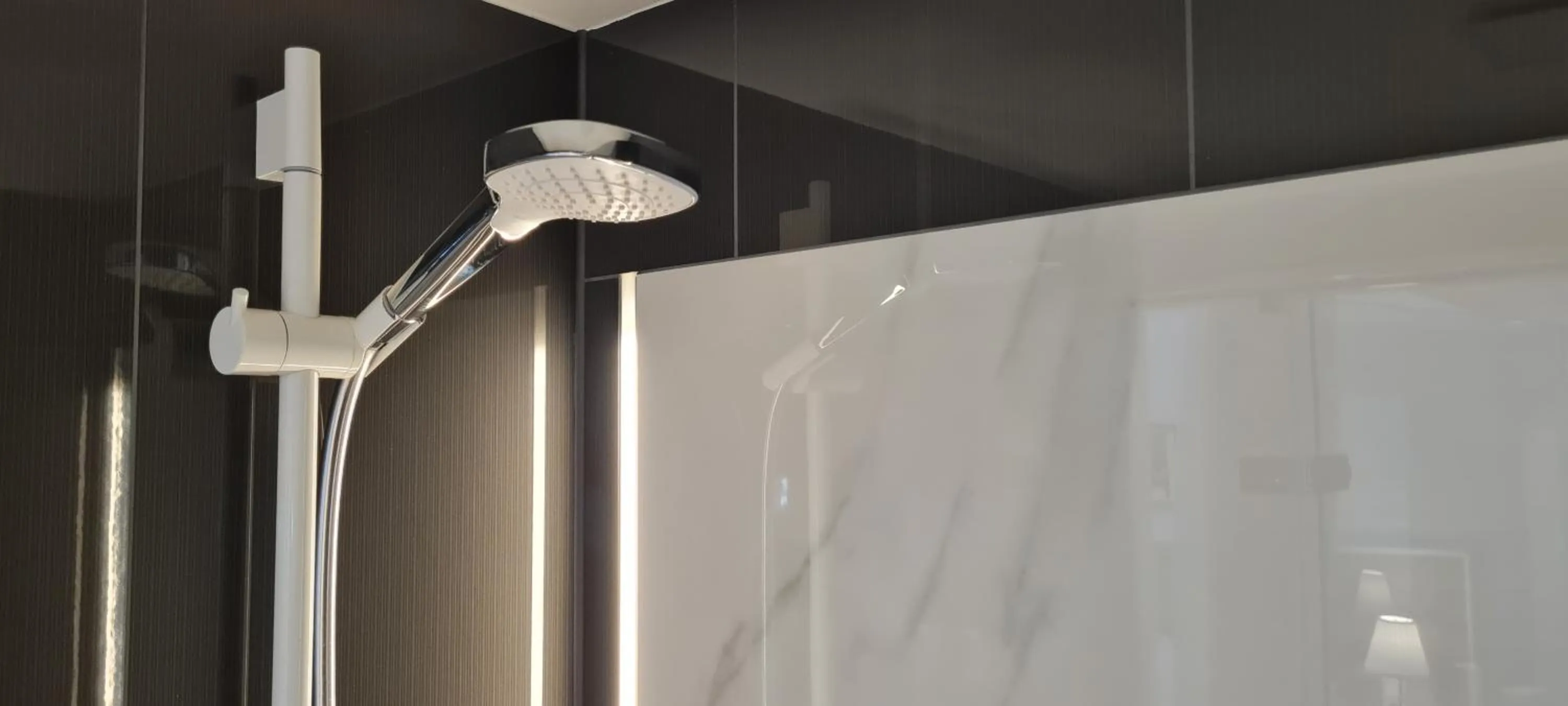 Shower in Hotel Domizil