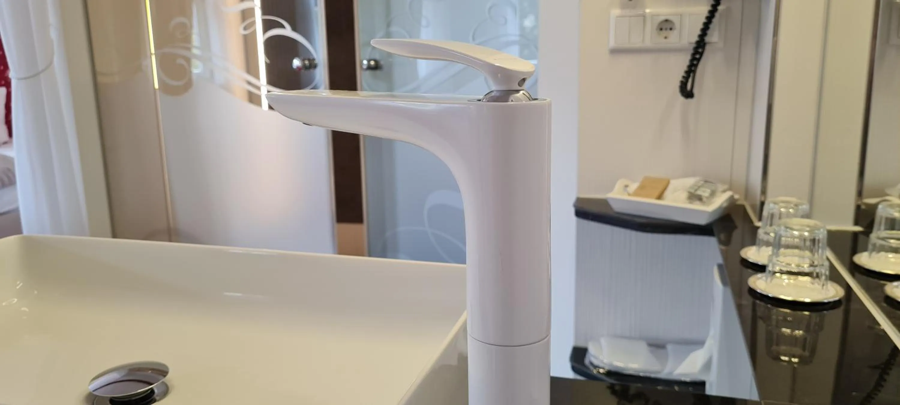 Shower in Hotel Domizil