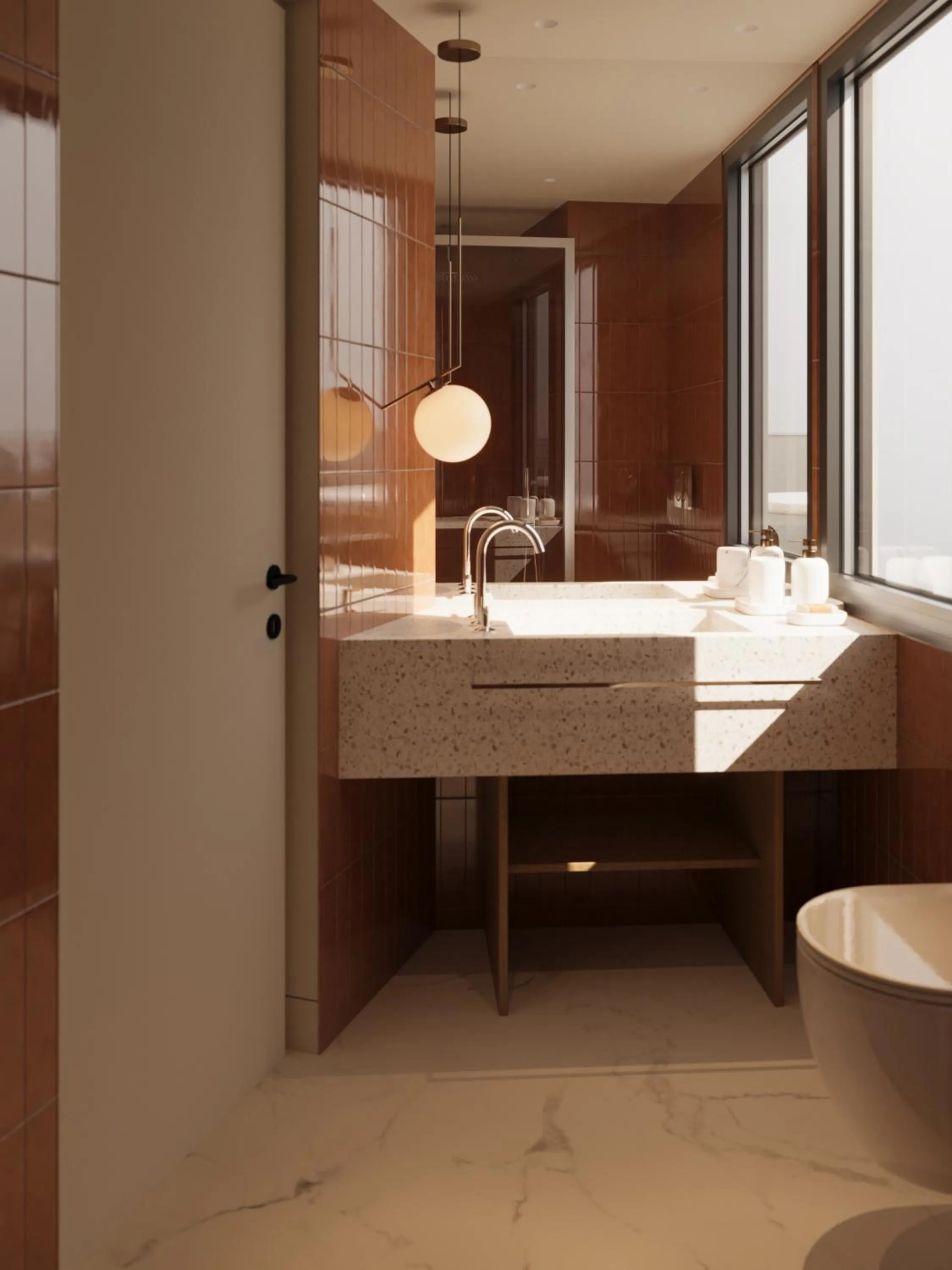 Bathroom in Bellen Athens Ηotel