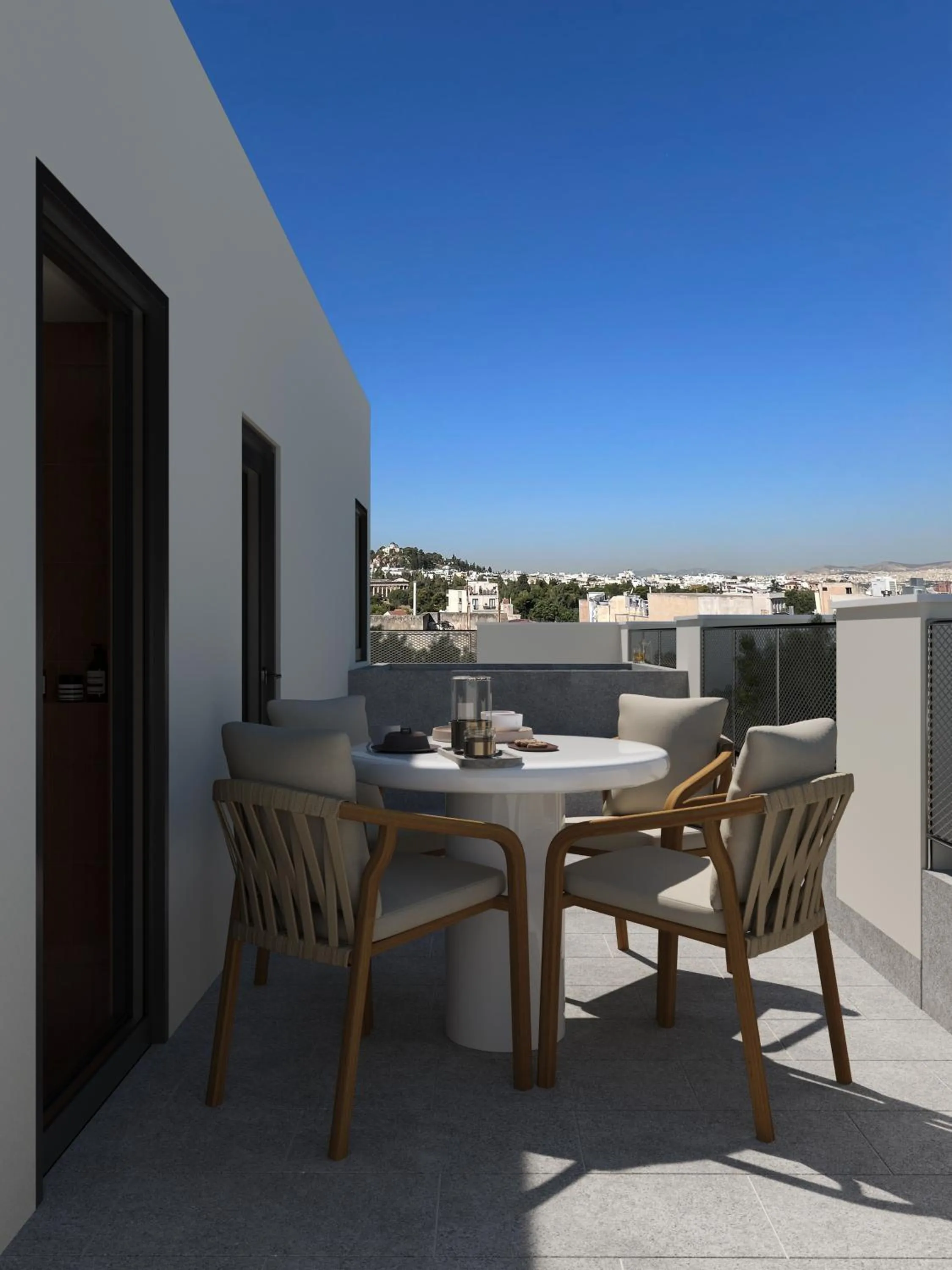 Balcony/Terrace in Bellen Athens Ηotel