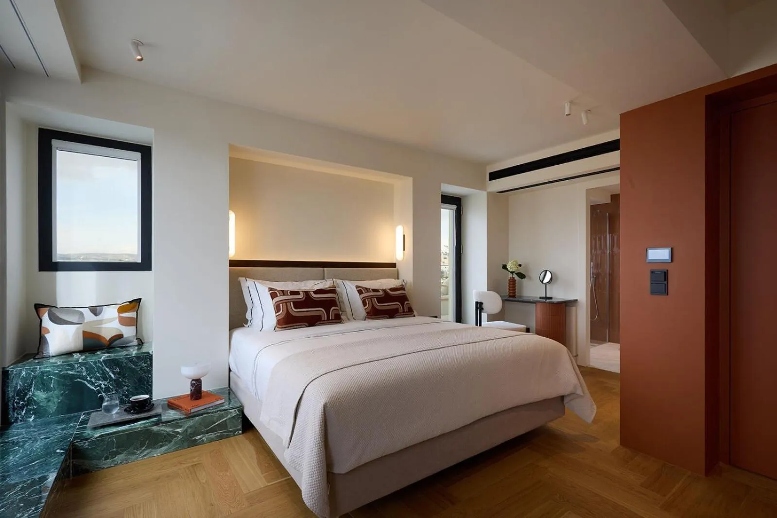 Bedroom, Bed in Bellen Athens Ηotel