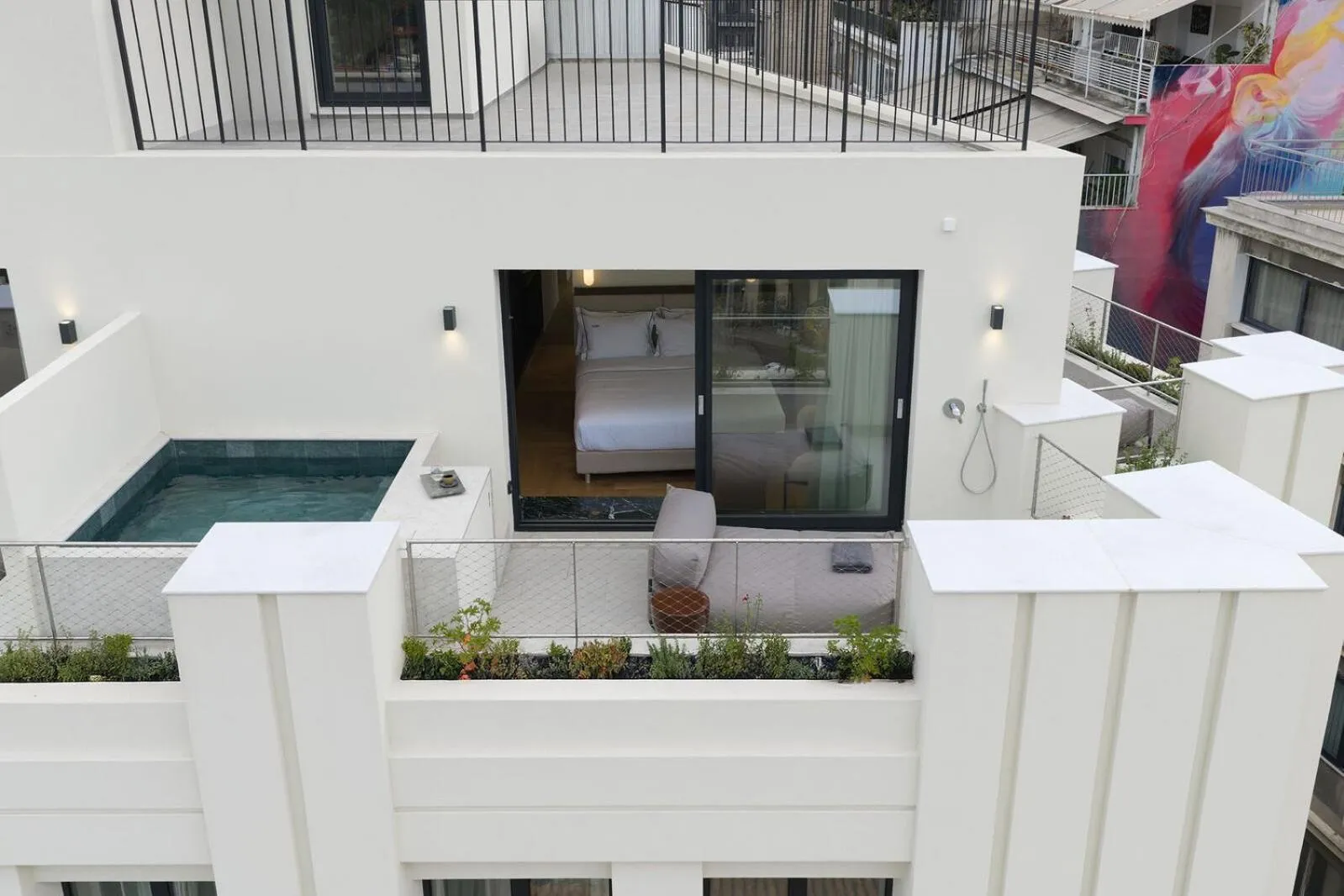 Balcony/Terrace in Bellen Athens Ηotel