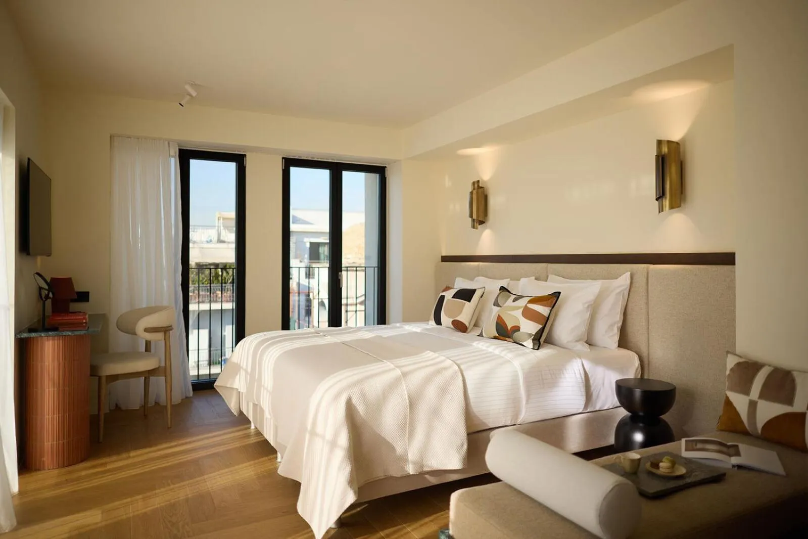 Bedroom, Bed in Bellen Athens Ηotel