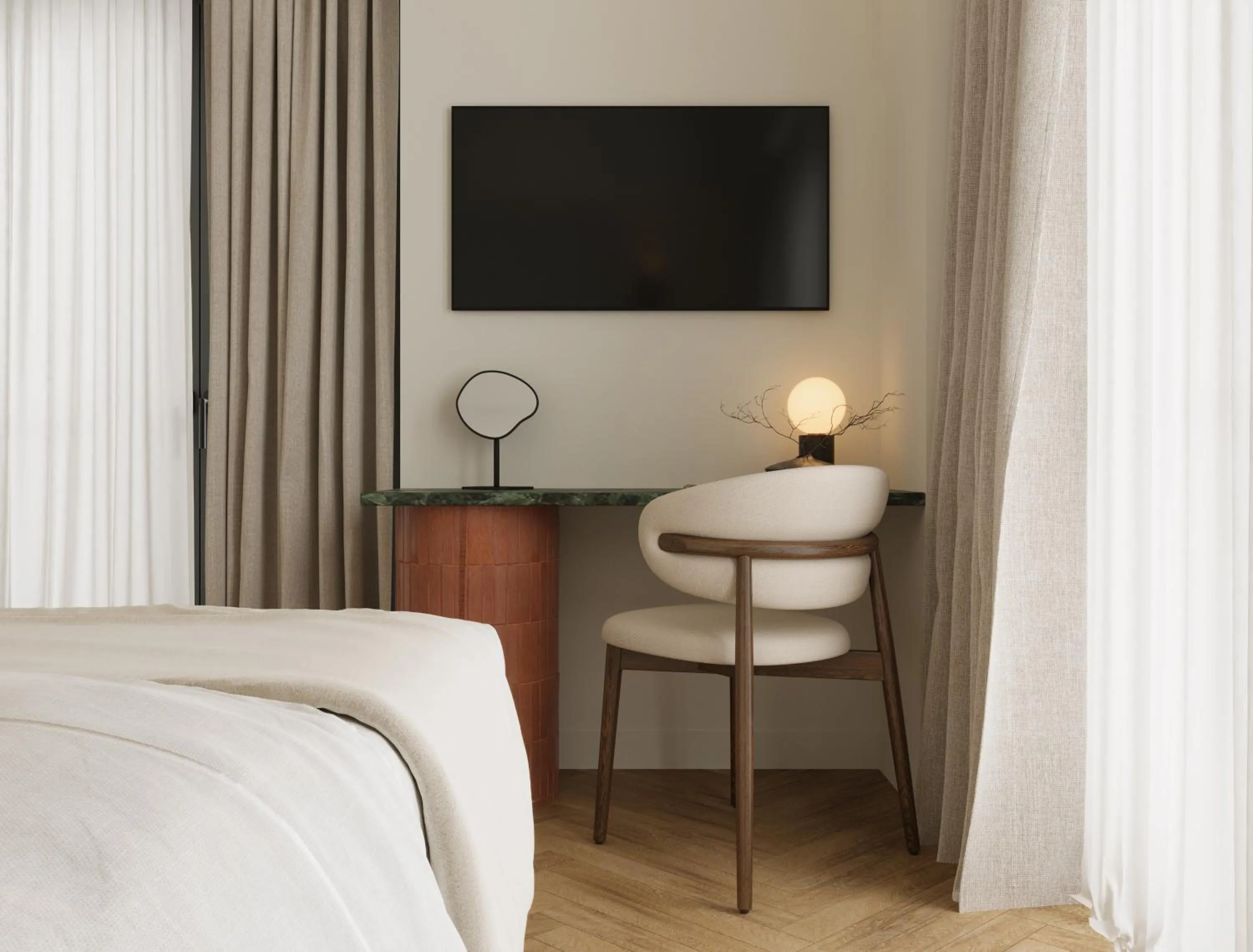 Bedroom, Bed in Bellen Athens Ηotel