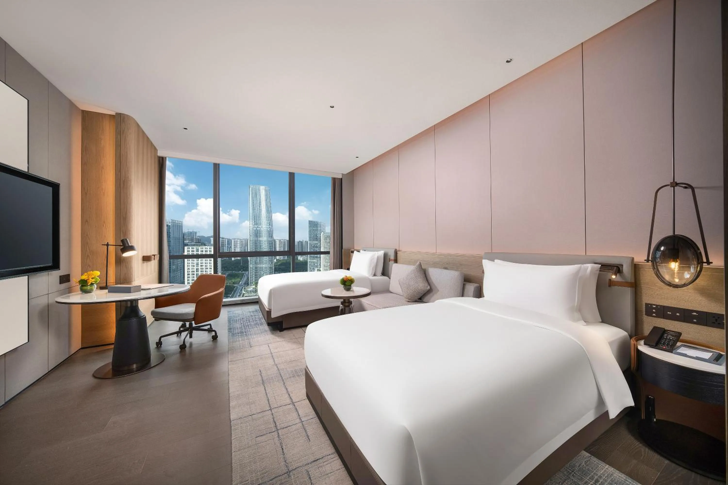 Photo of the whole room in Wyndham Grand Shenzhen Guangming