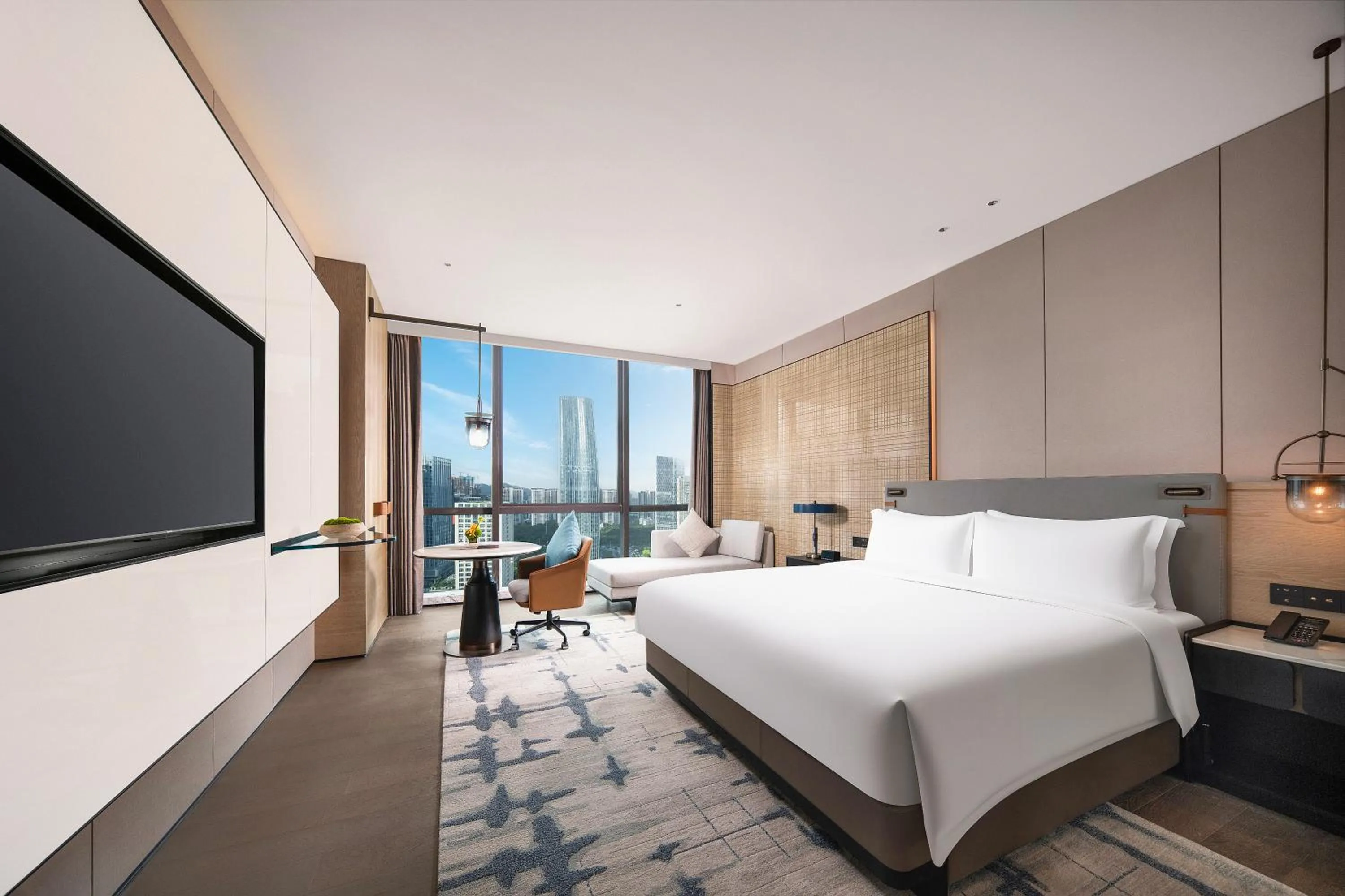 Photo of the whole room in Wyndham Grand Shenzhen Guangming