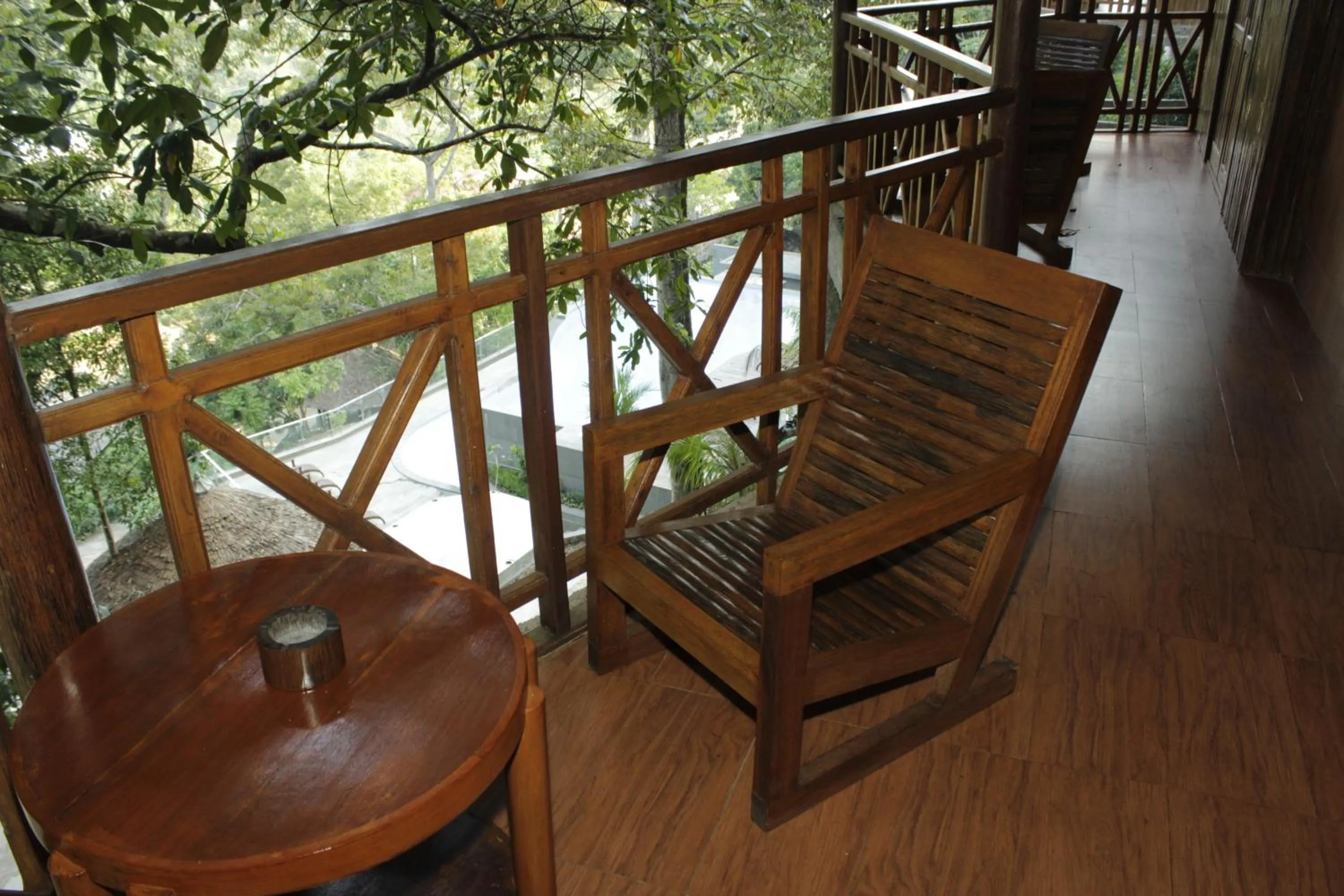 Balcony/Terrace in de Bintan Villa