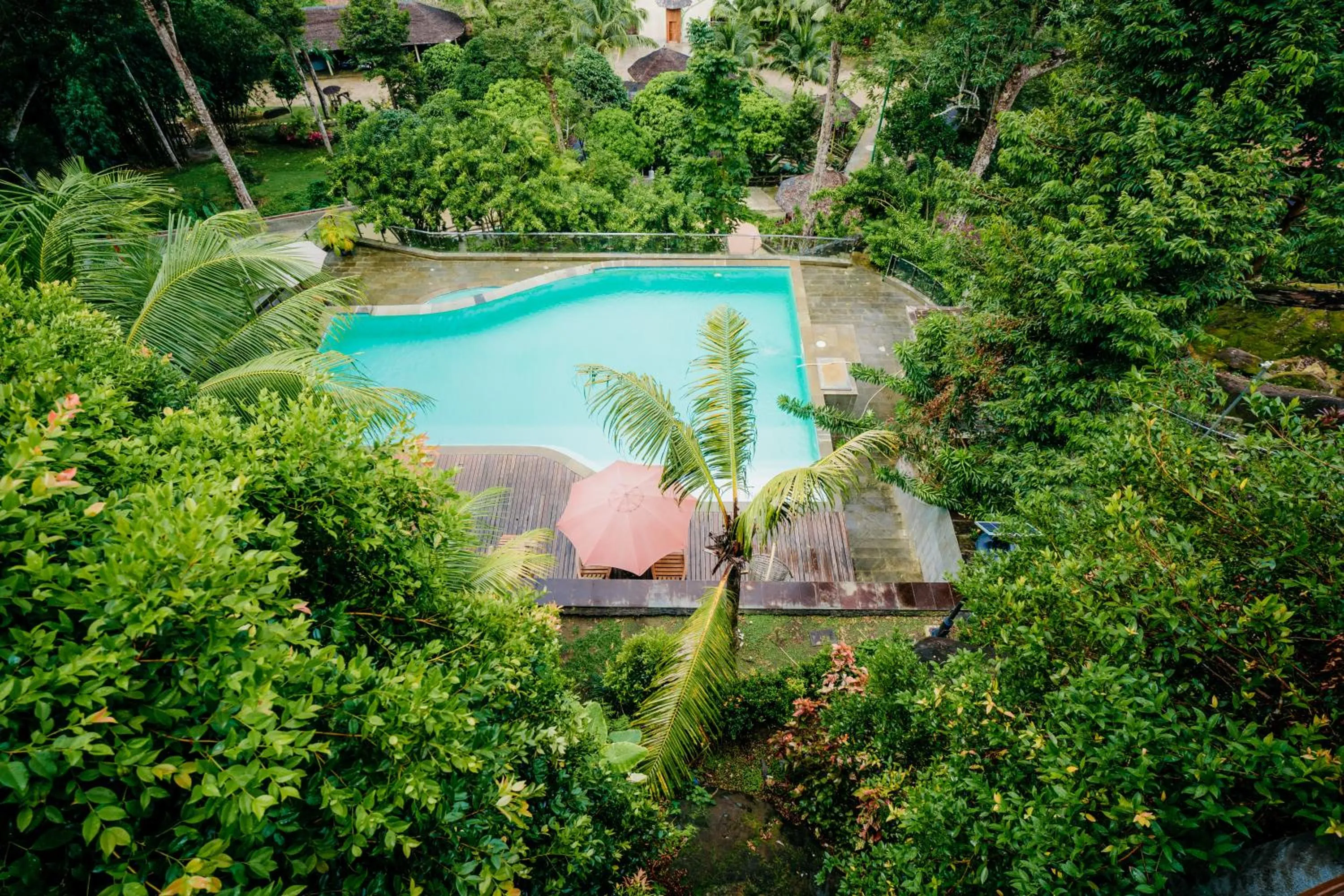 Bird's eye view in de Bintan Villa